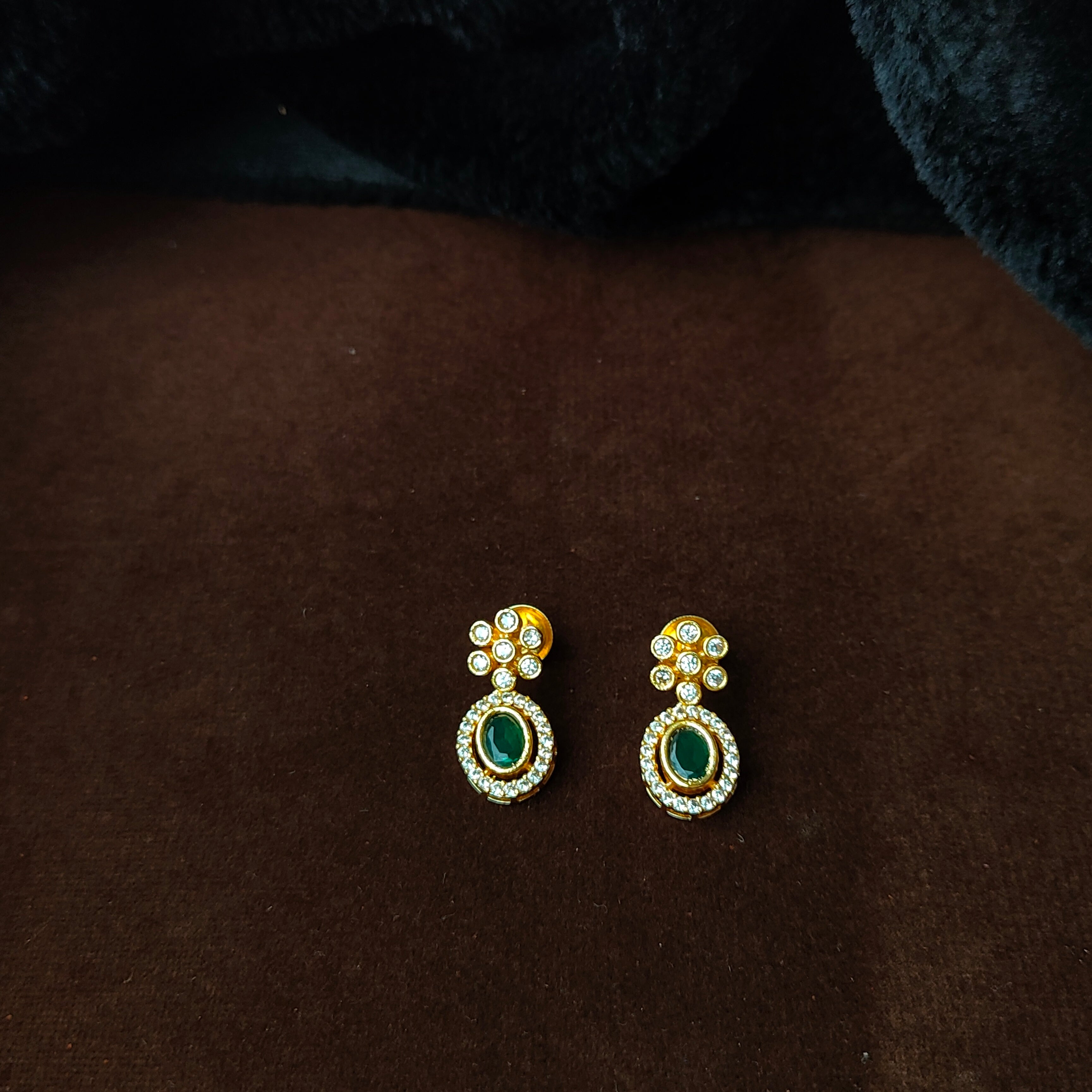 925 Silver Gold Plated Necklace Set-5599