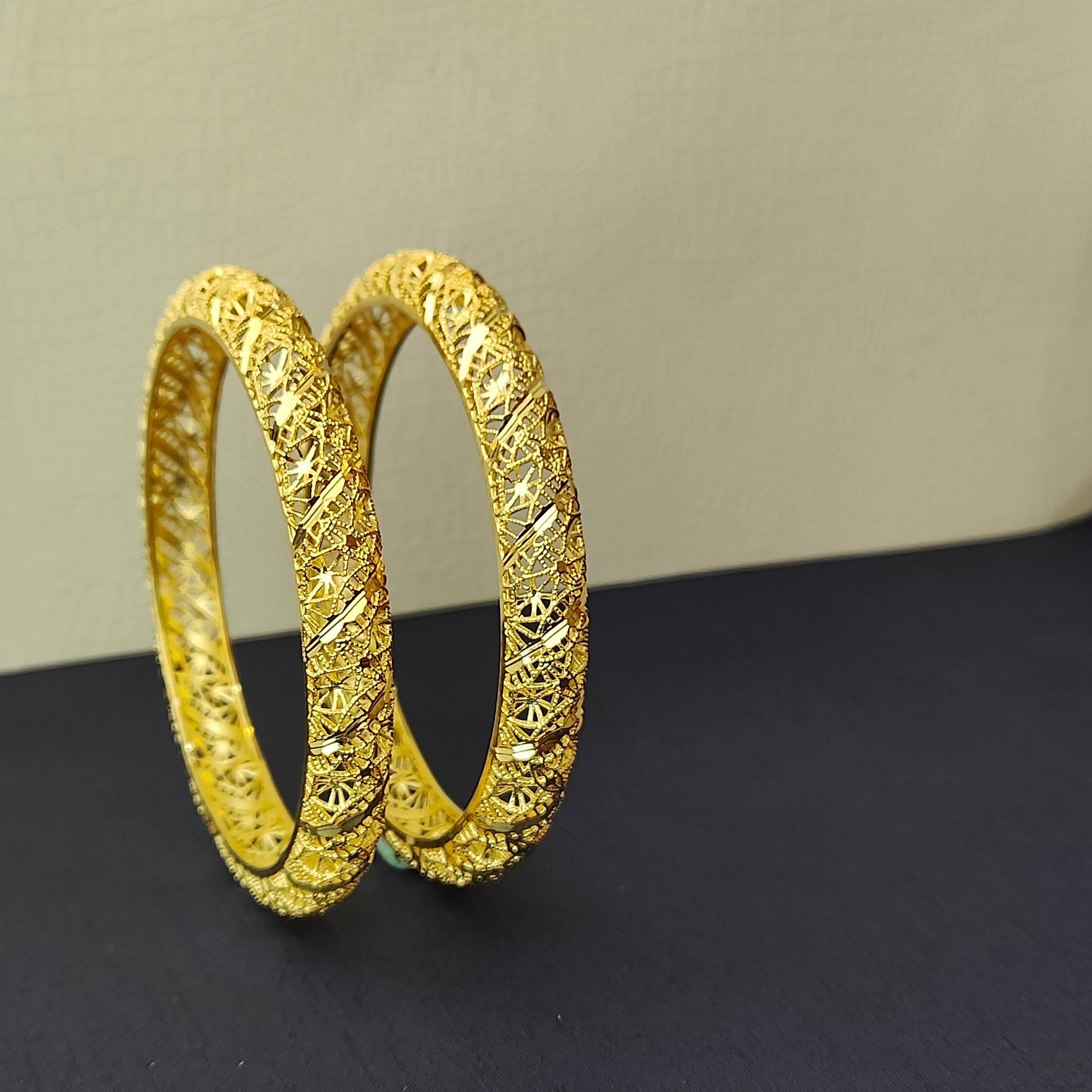 925 Silver Plain Turkish Bangle-0067 - Size 2.4