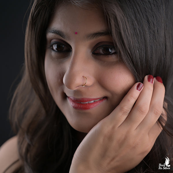 Gold plated NoseRing -0207