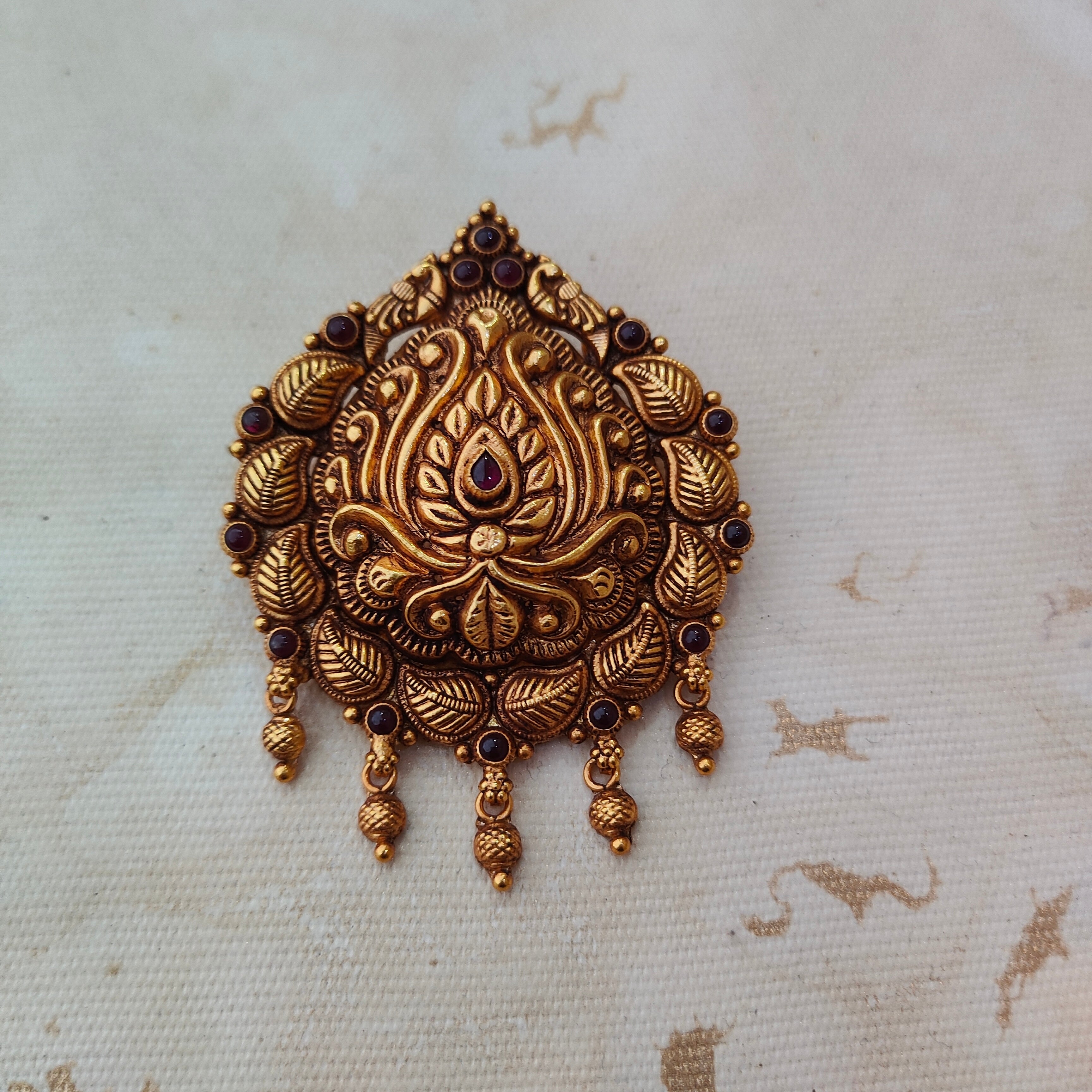 925 Silver Gold plated Pendant-1350