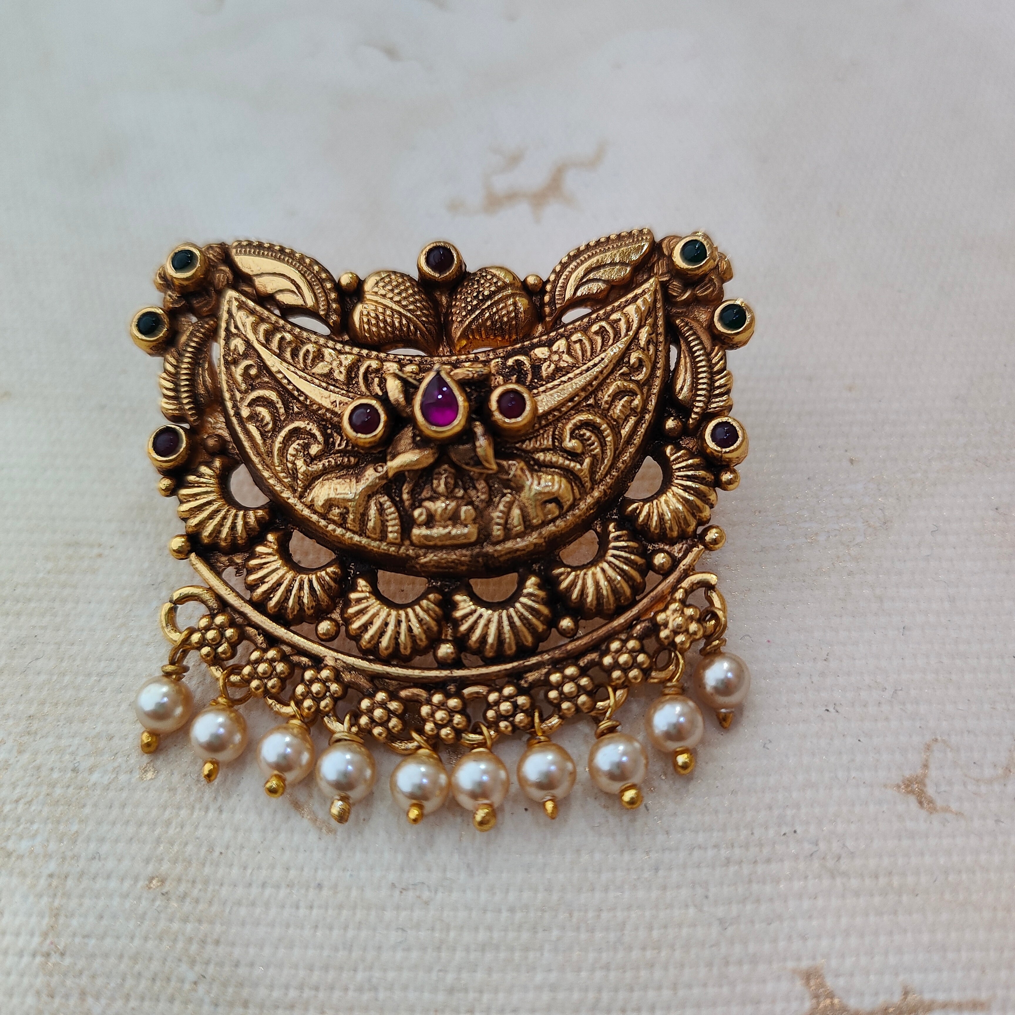 925 Silver Gold plated Pendant-1359