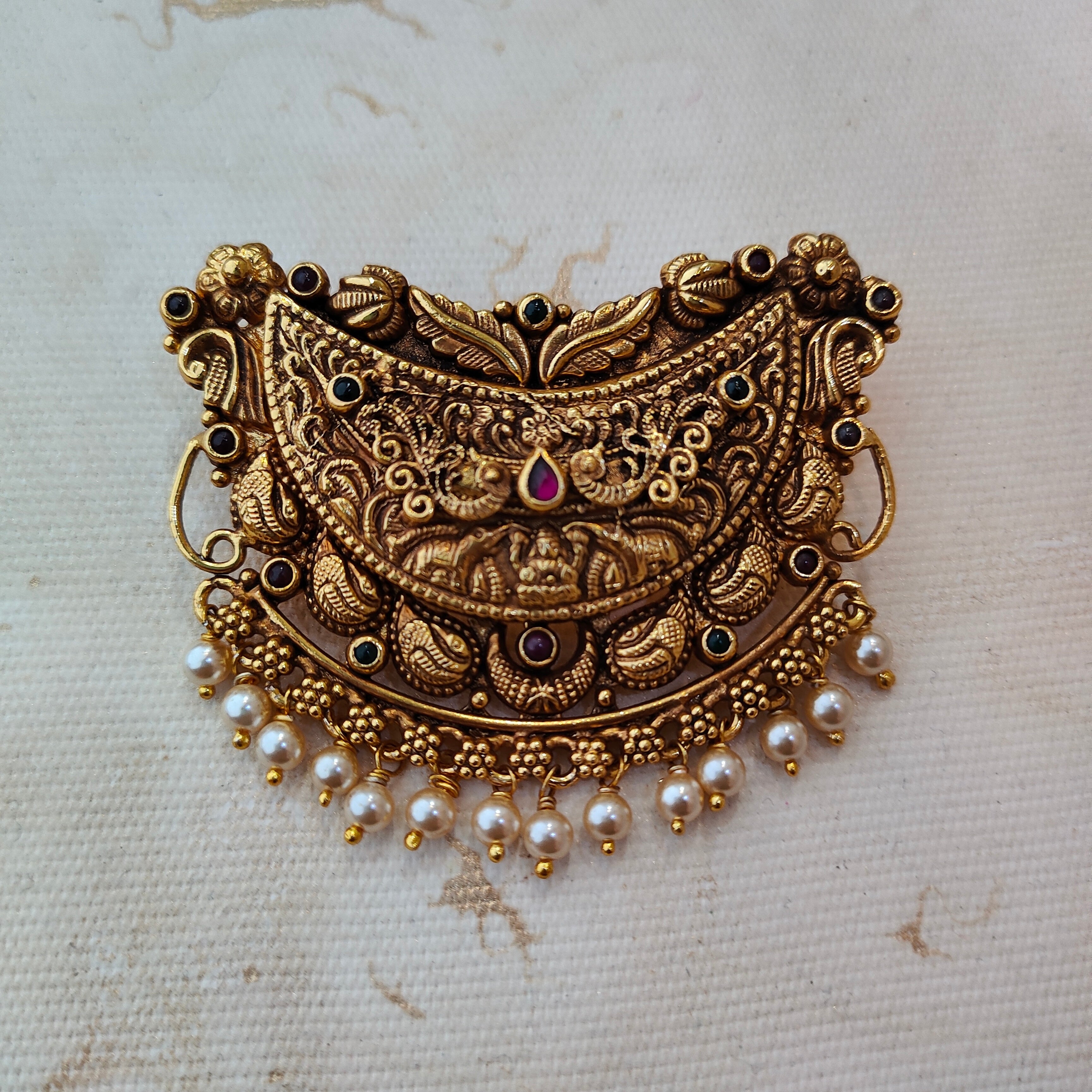 925 Silver Gold plated Pendant-1360