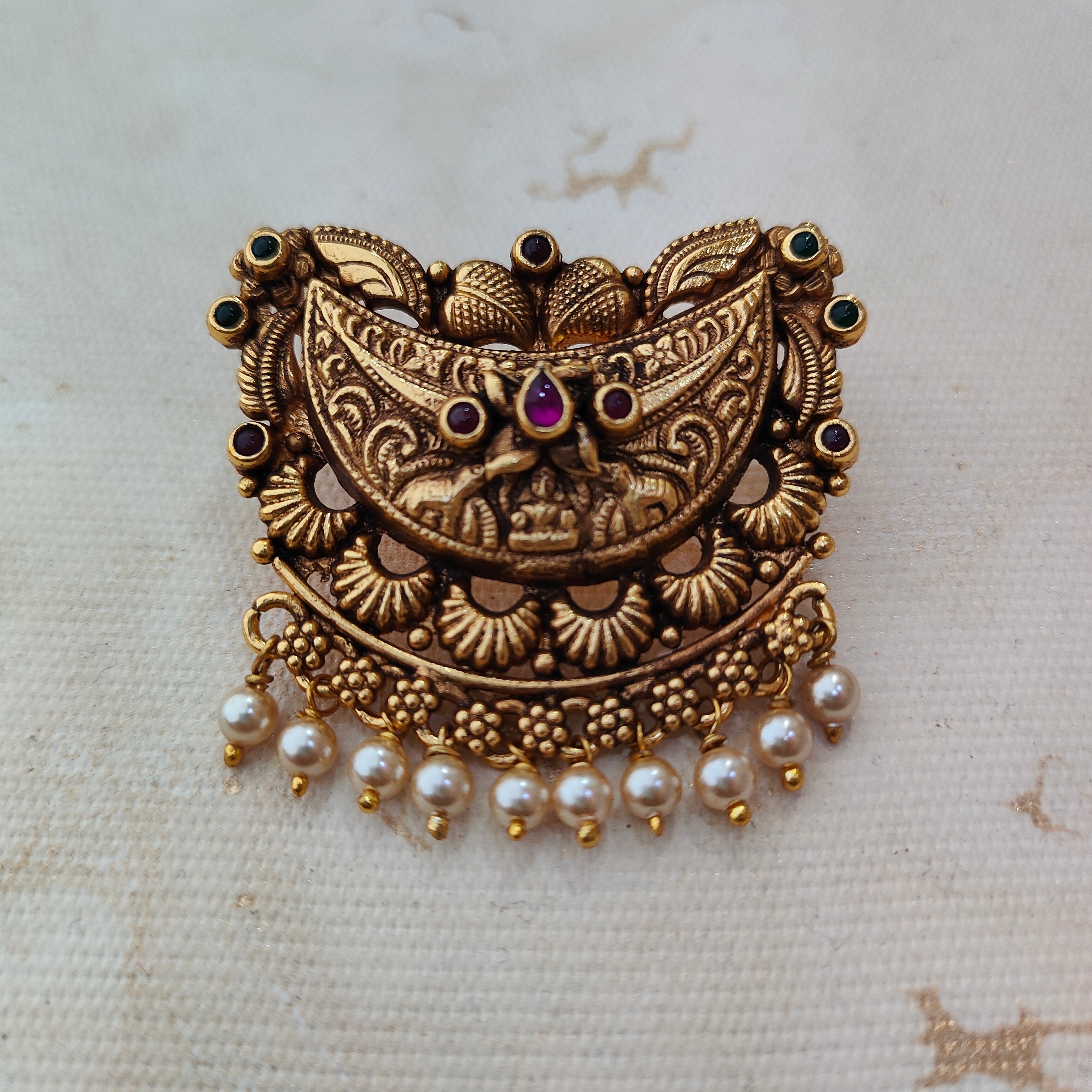 925 Silver Gold plated Pendant-1359