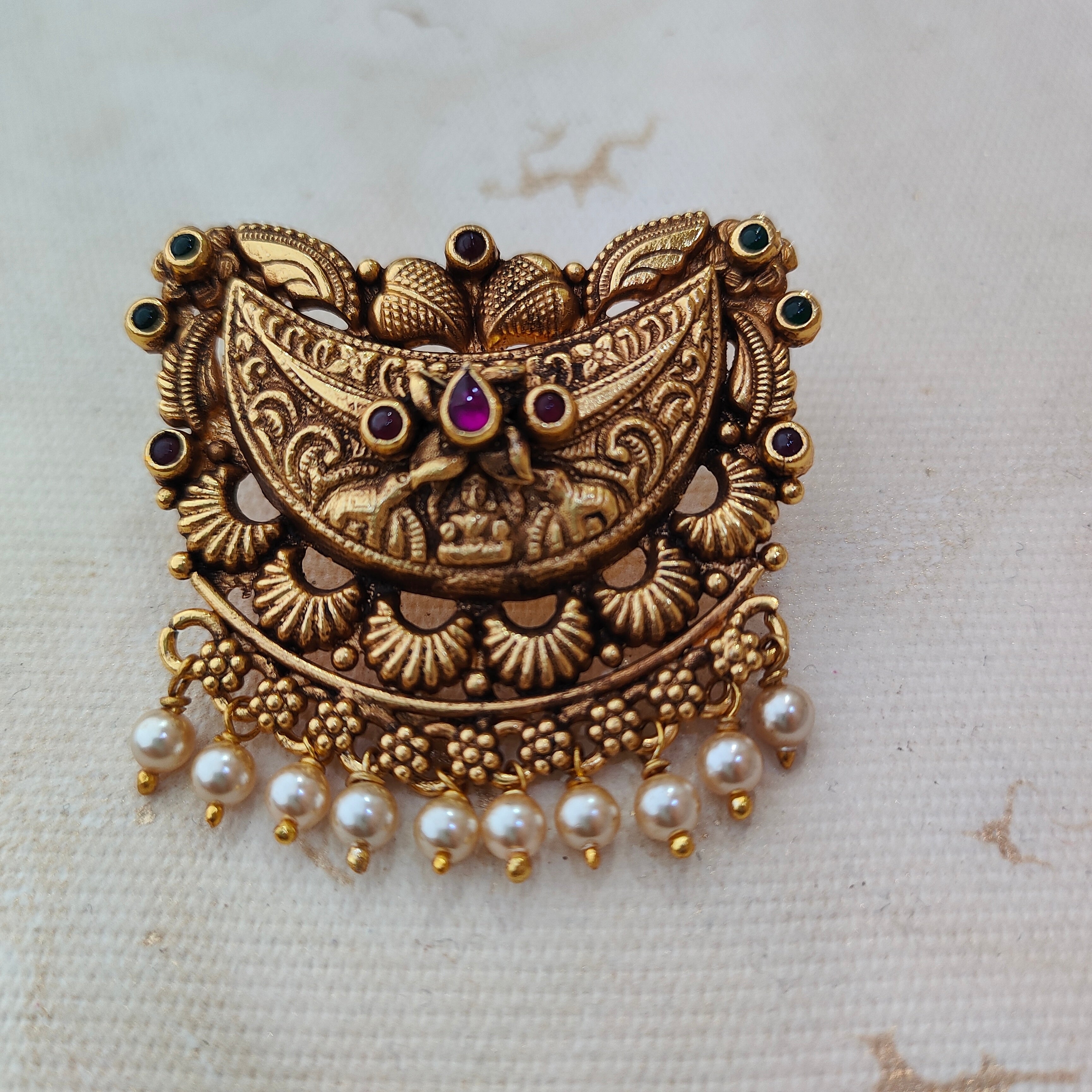 925 Silver Gold plated Pendant-1359