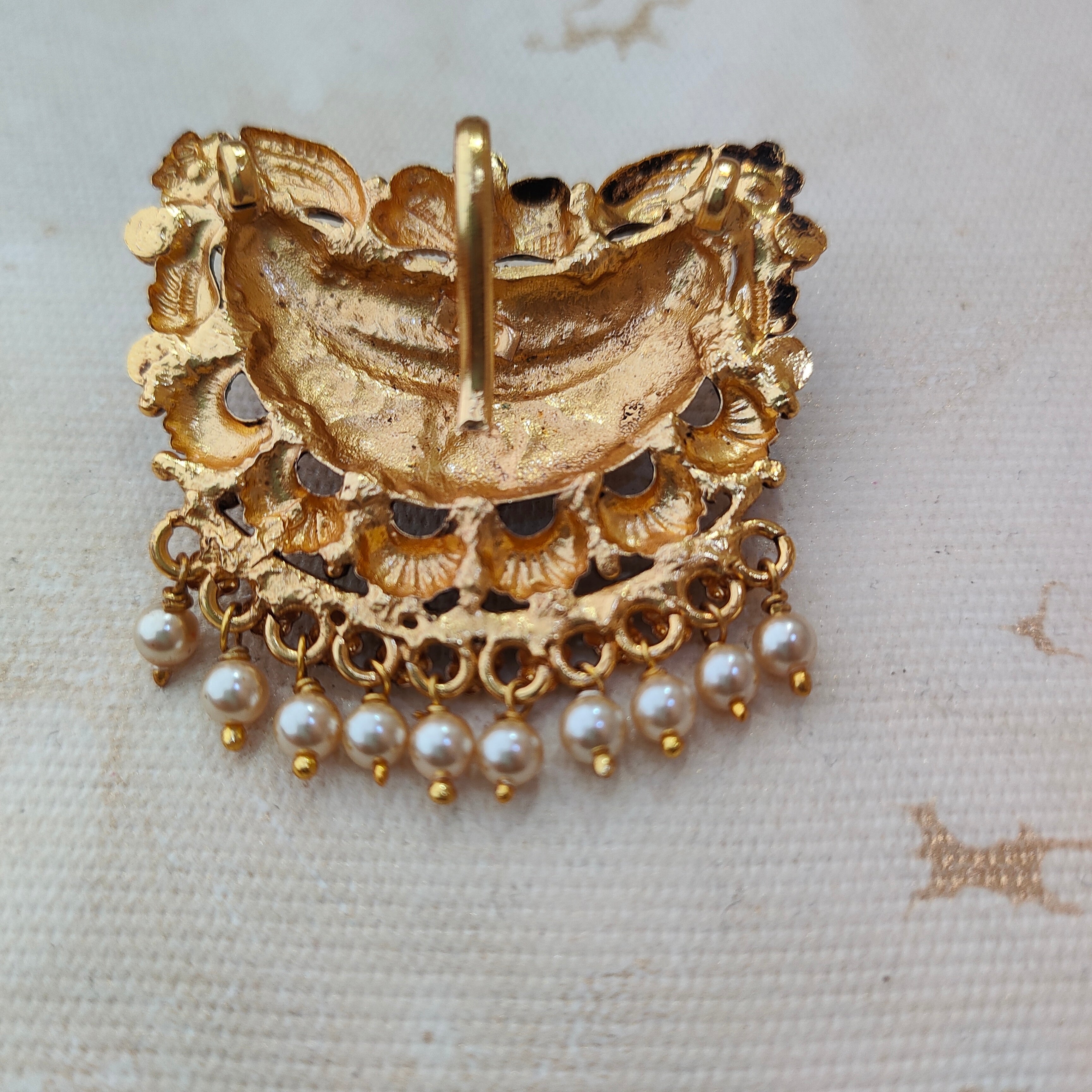 925 Silver Gold plated Pendant-1359