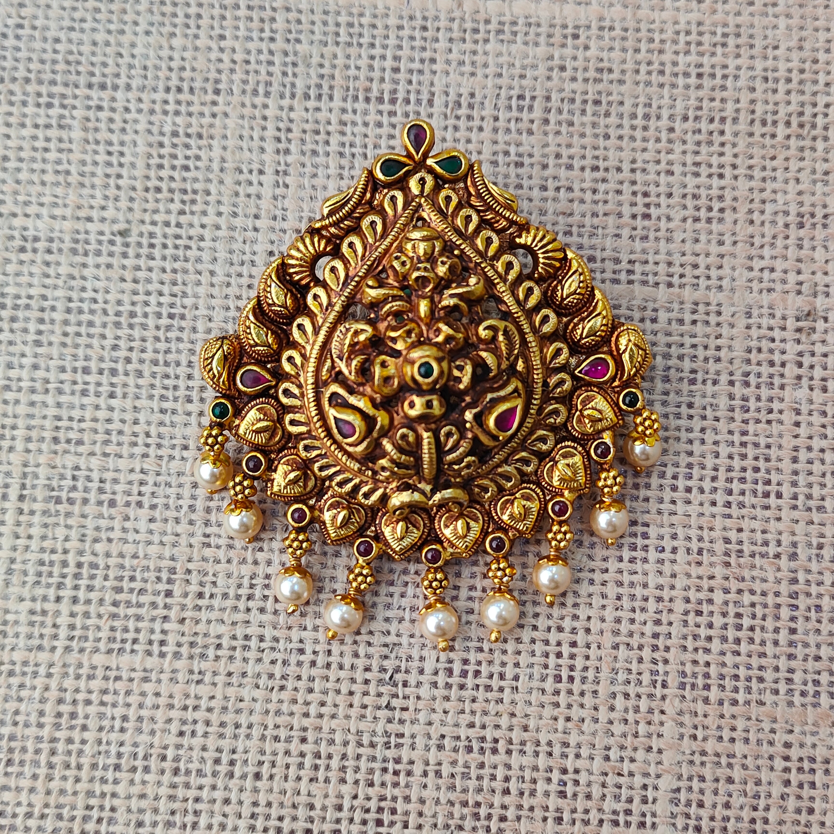 925 Silver Gold plated Pendant-5590