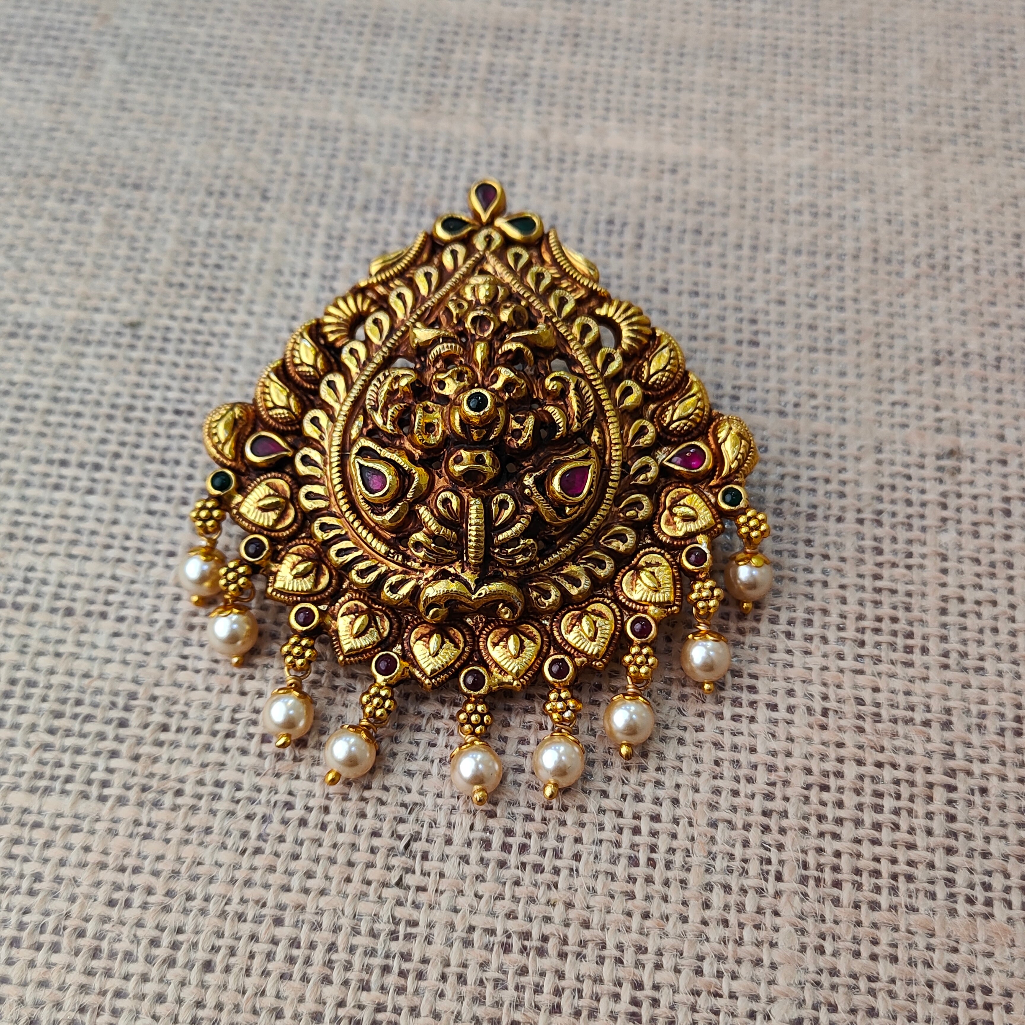 925 Silver Gold plated Pendant-5590