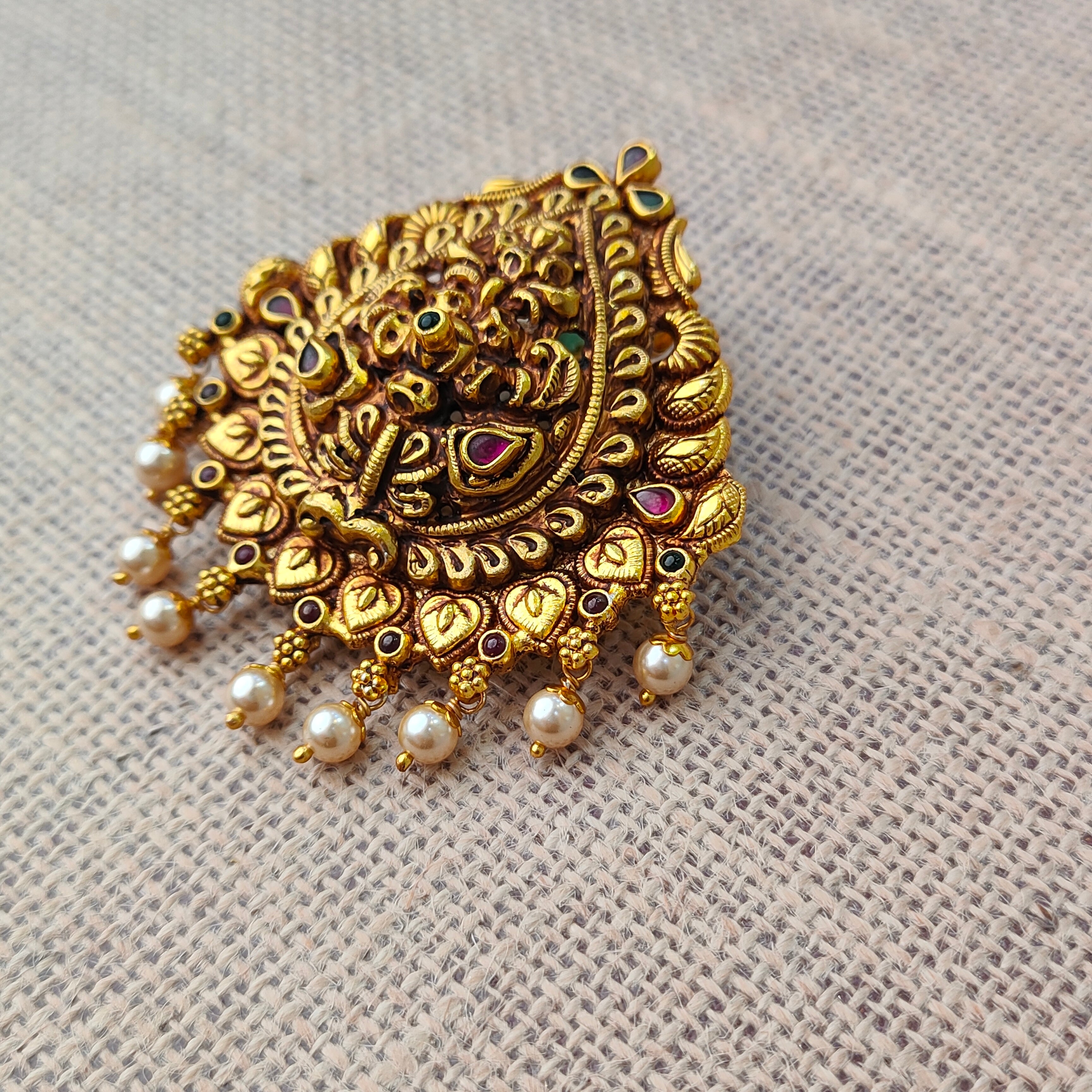 925 Silver Gold plated Pendant-5590