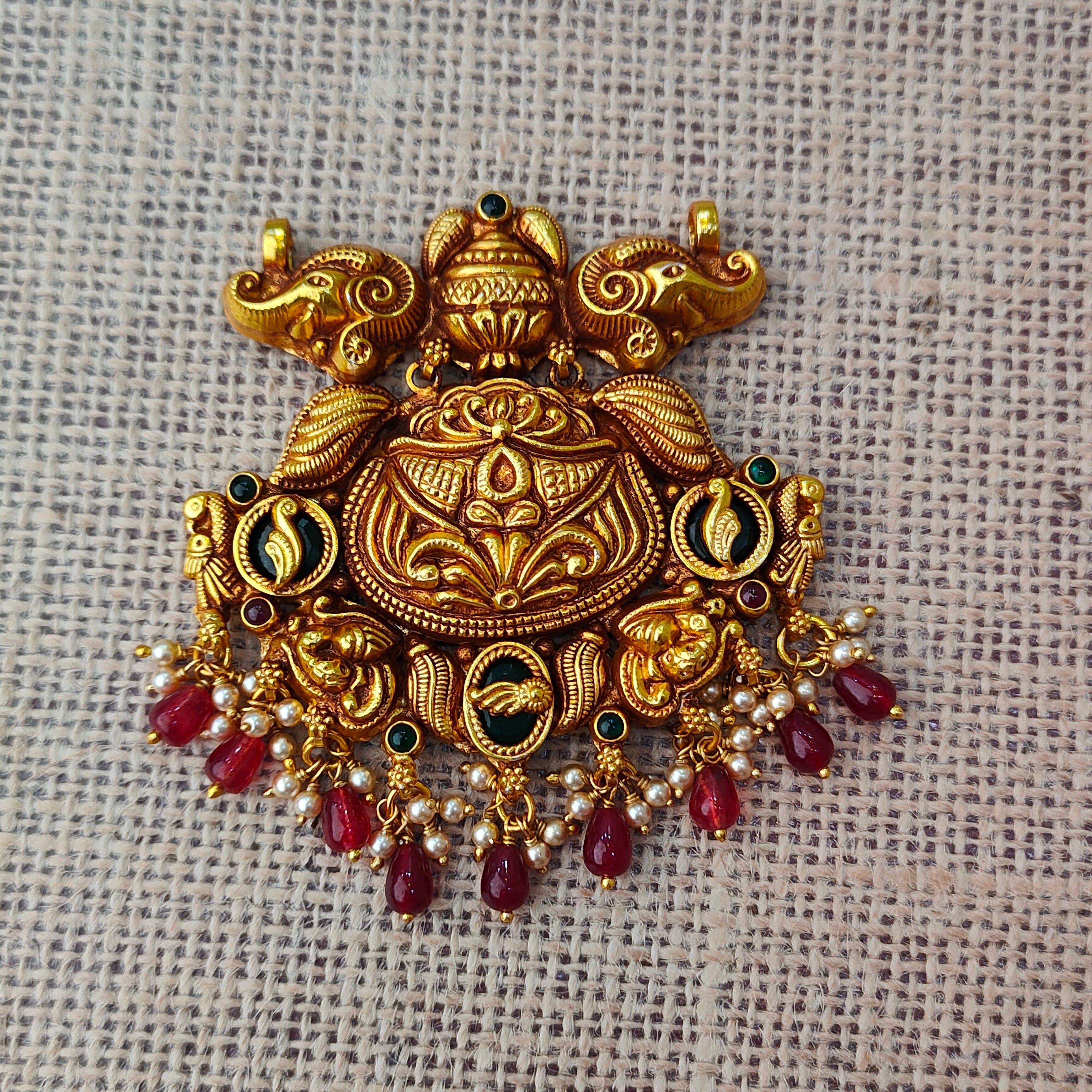 925 Silver Gold plated Pendant-5583