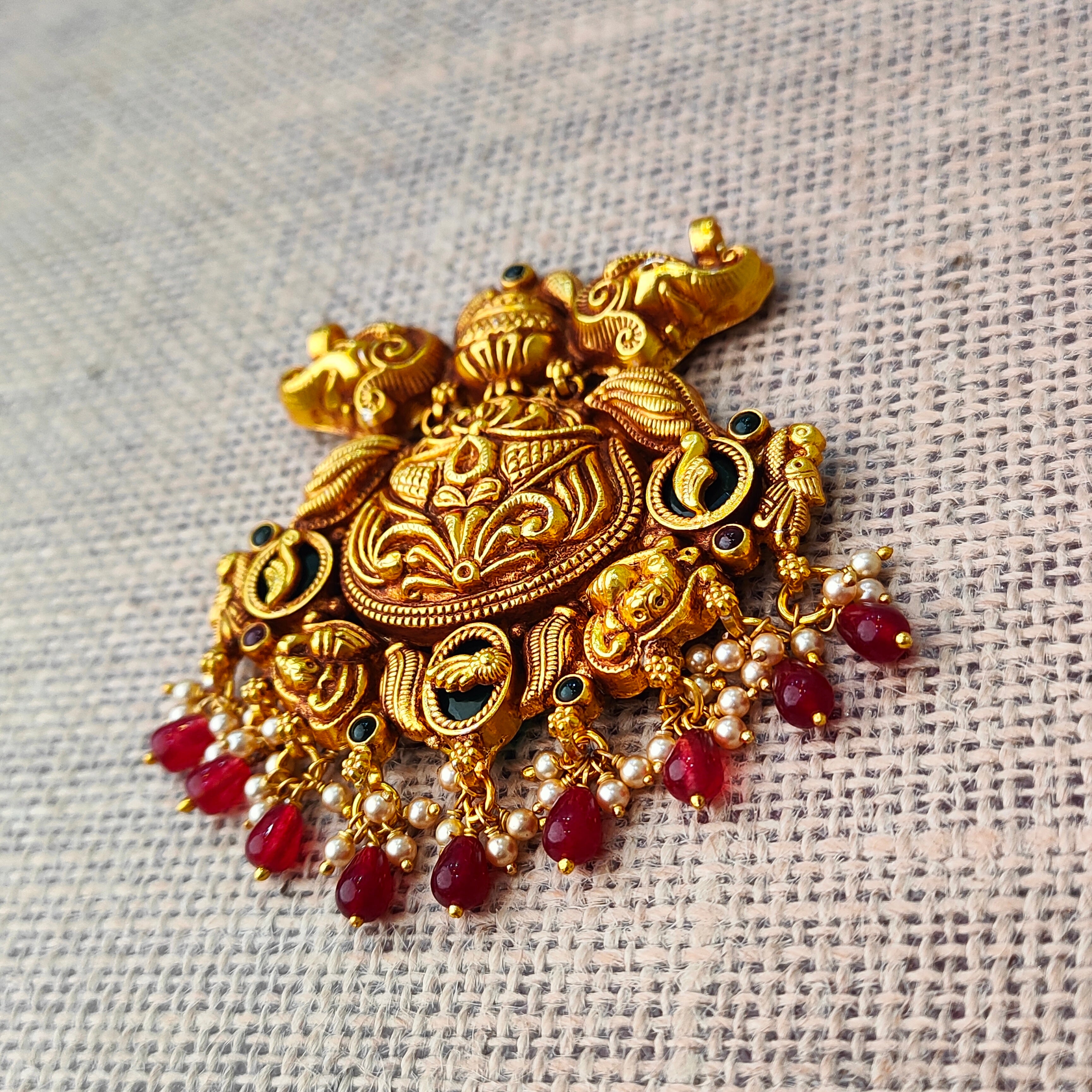 925 Silver Gold plated Pendant-5583