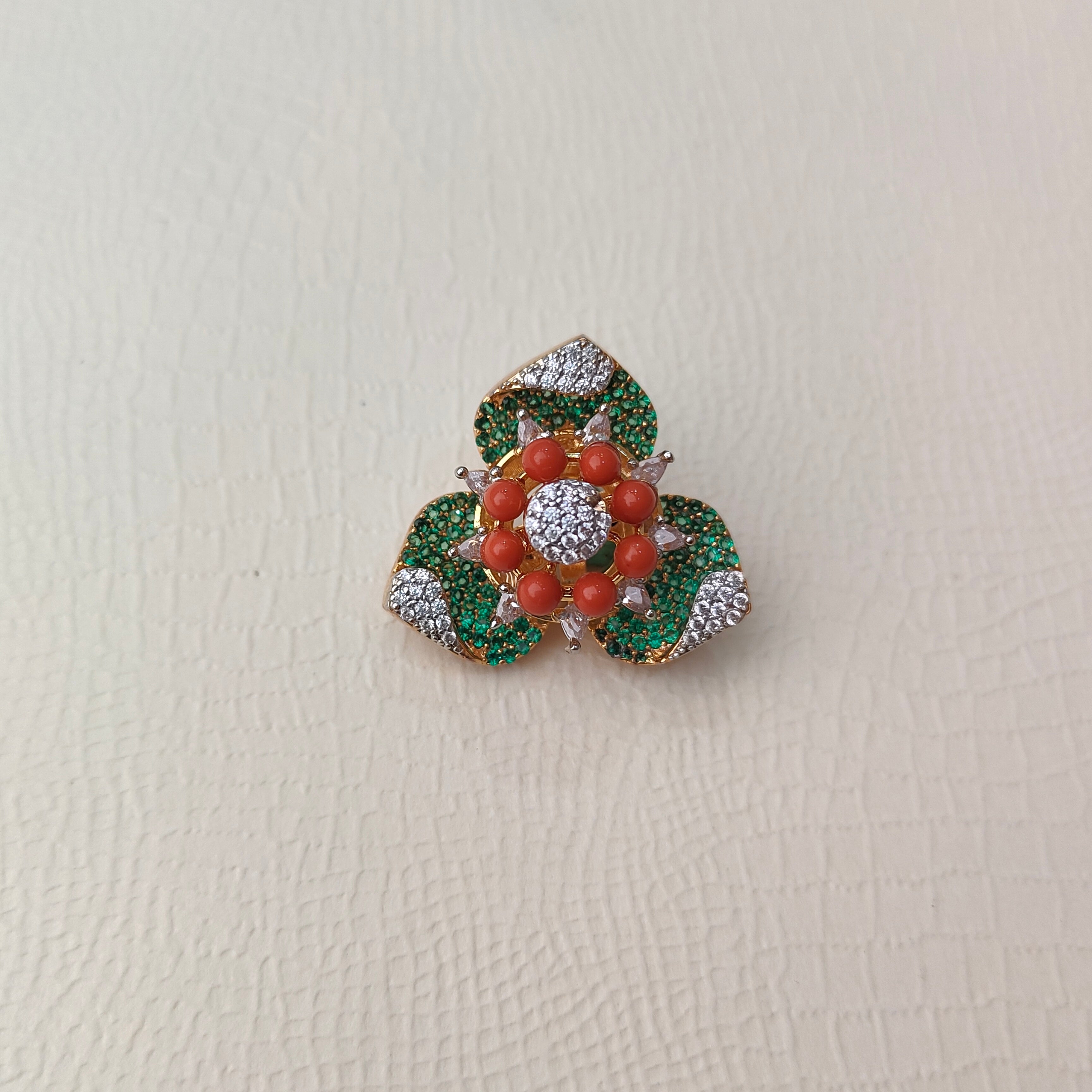 925 Silver Floral Pendant set-1479