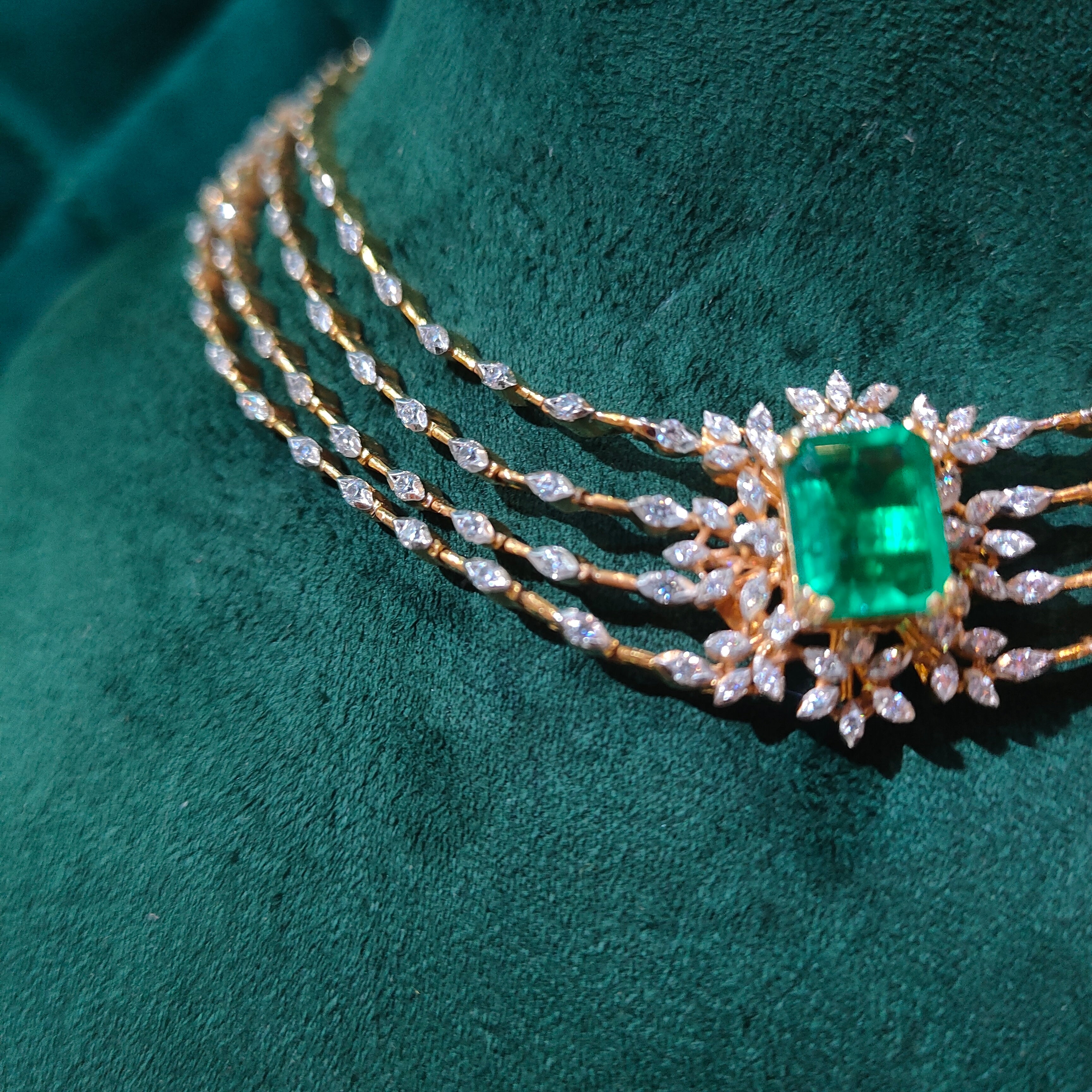 925 Silver Theia Diamond Look Mother & Daughter Necklace Set-5571