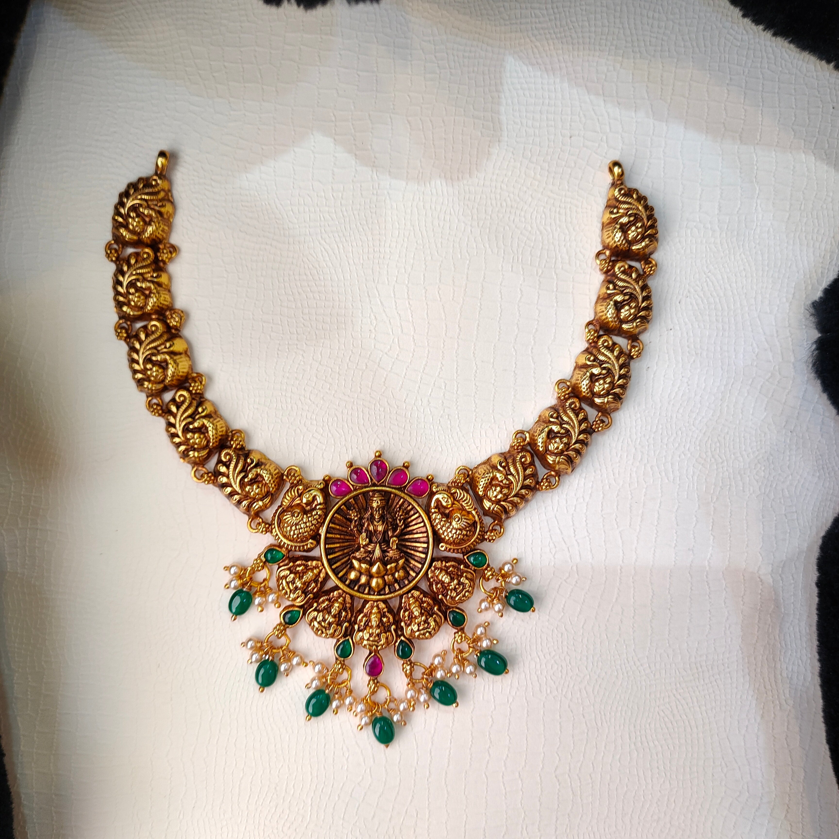 925 Silver Traditional Lakshmi Necklace -5638