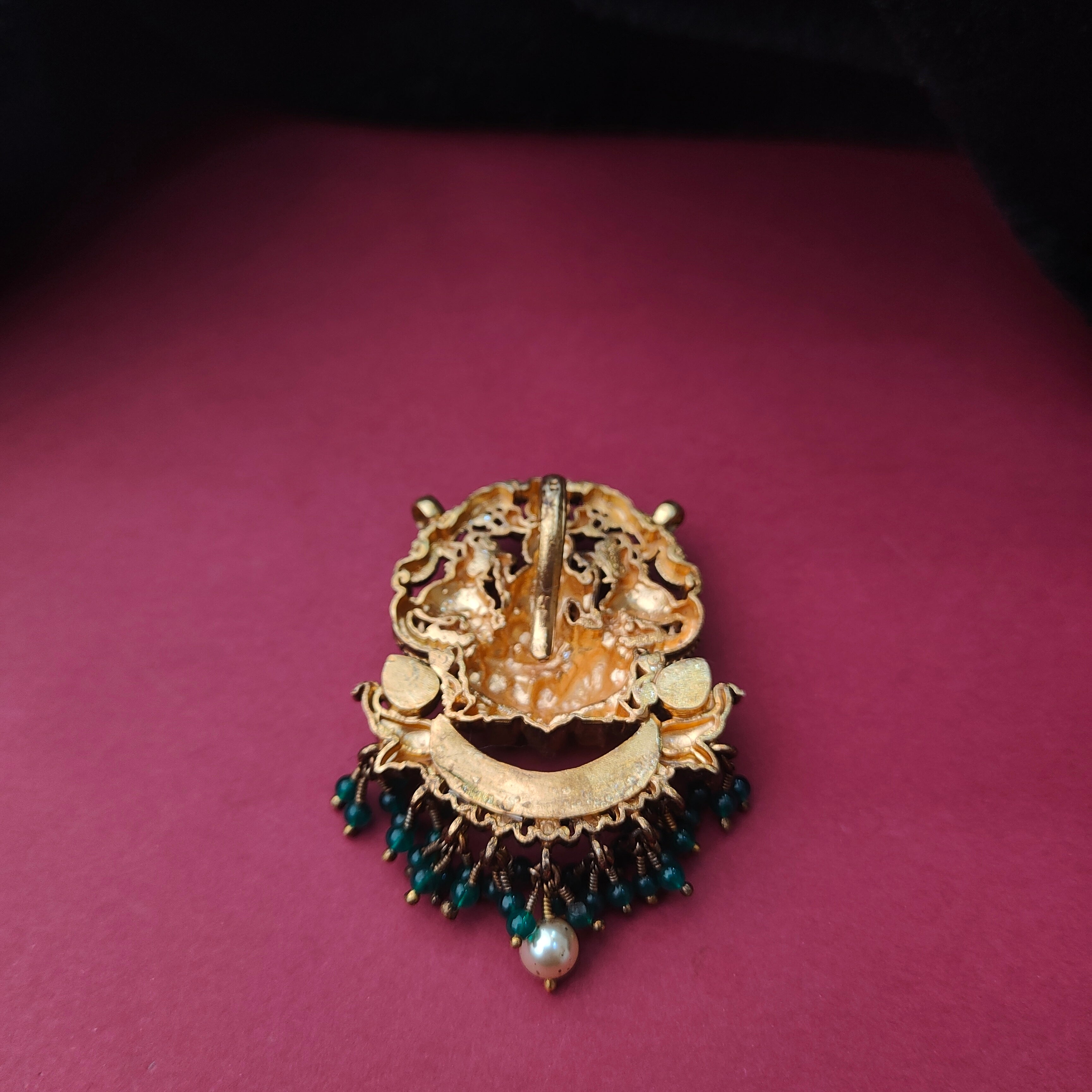 925 Silver Antique Lakshmi Pendant-0050