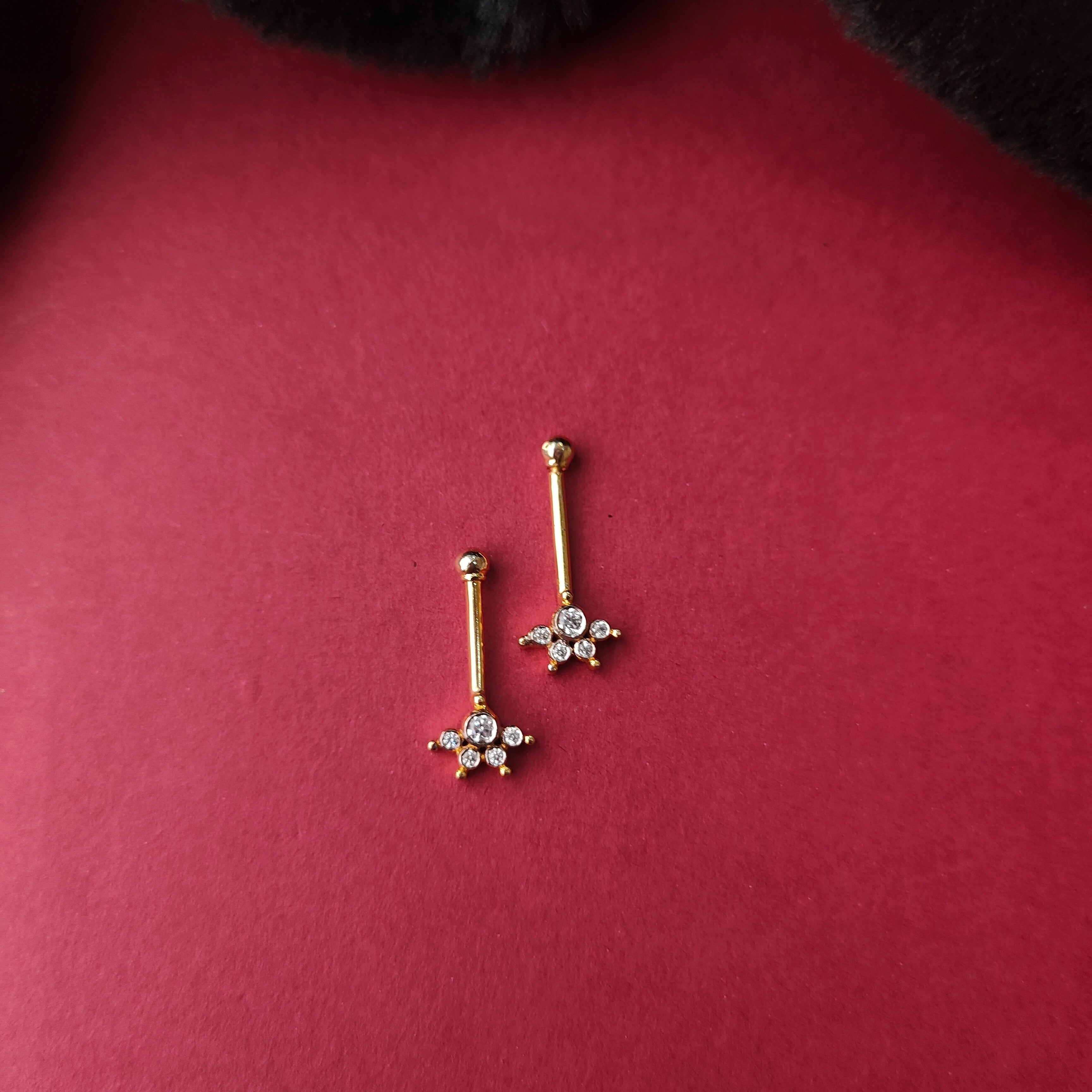 925 Silver Gold Plated Bugadi  -1339