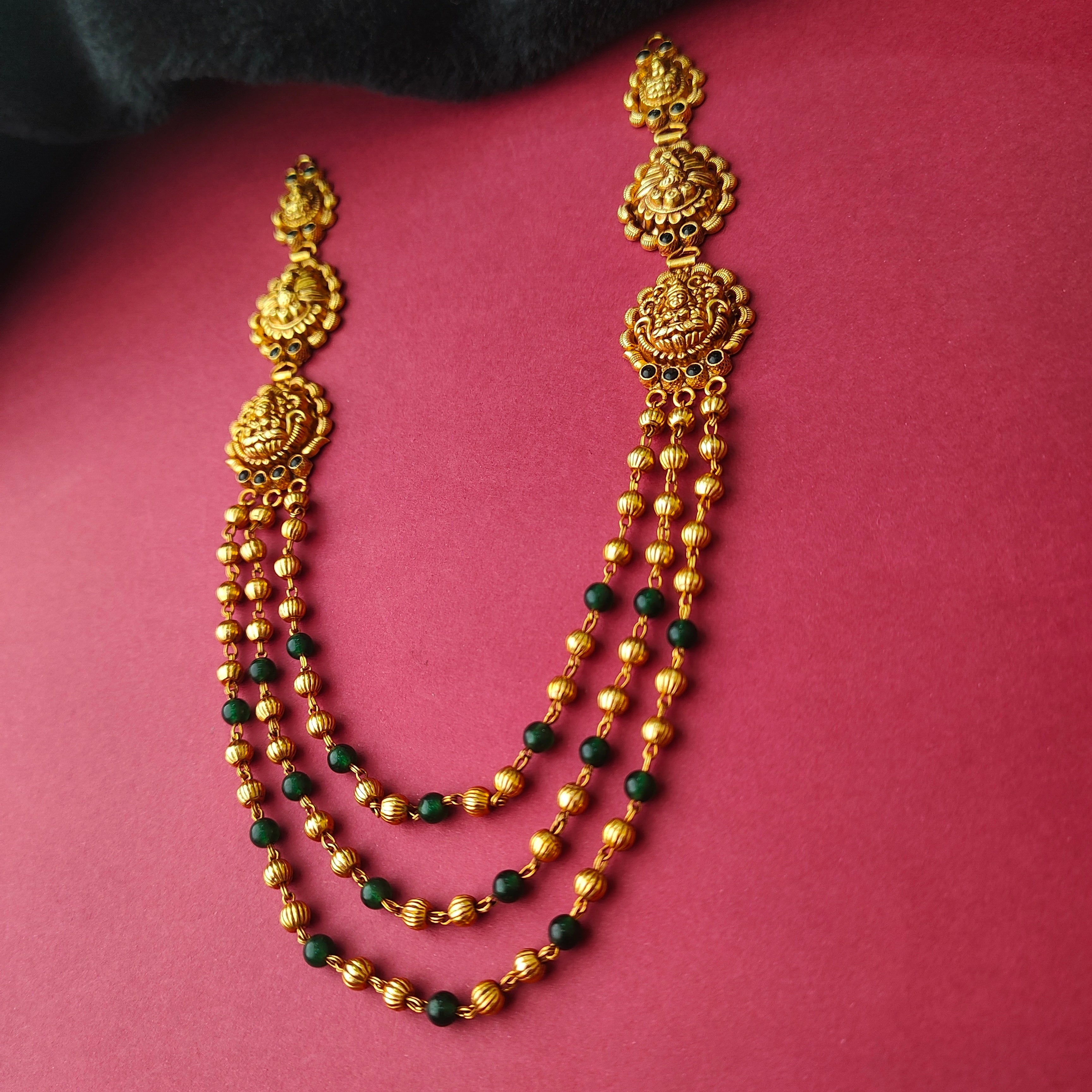 925 Silver Traditional Mohan Mala Necklace -0030