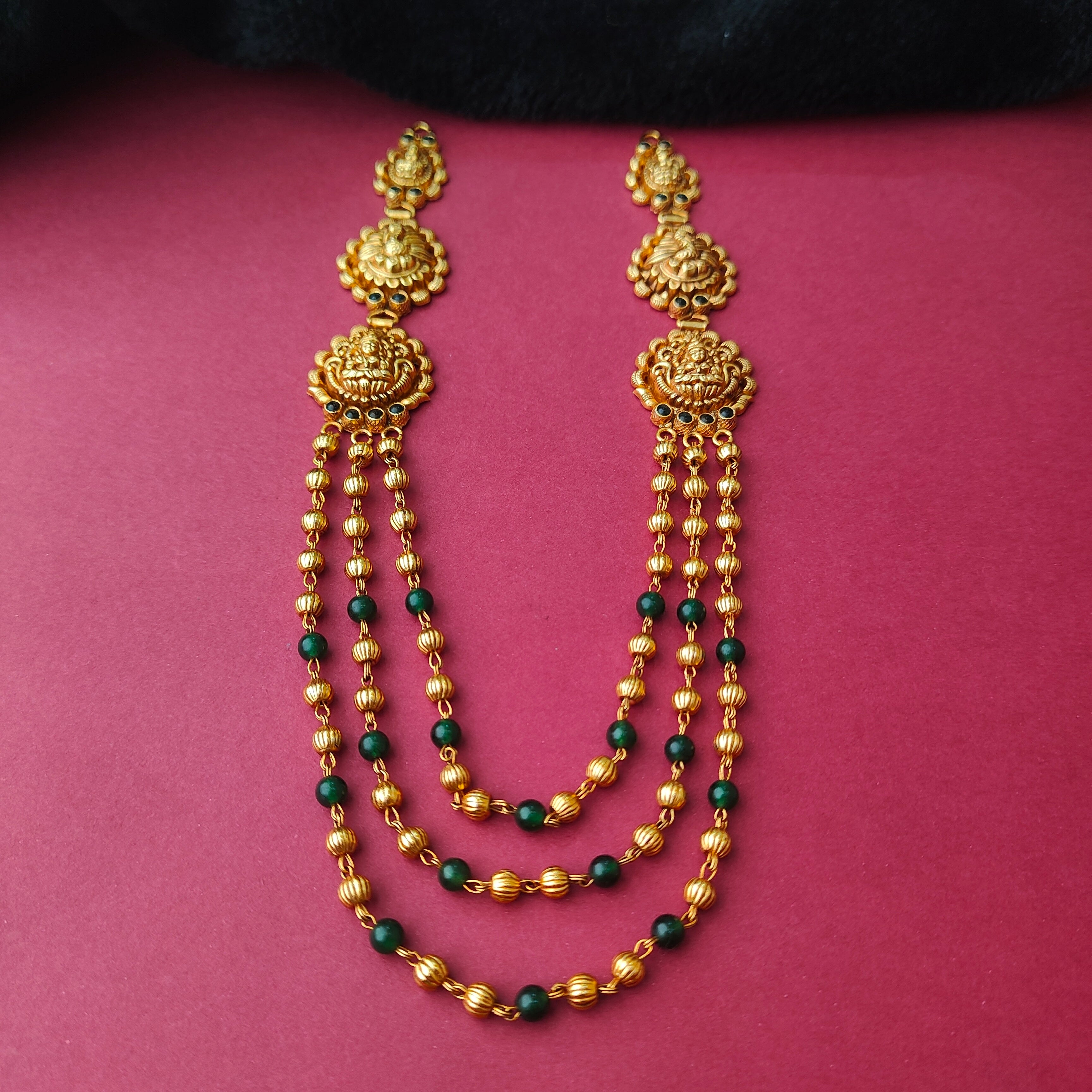 925 Silver Traditional Mohan Mala Necklace -0030