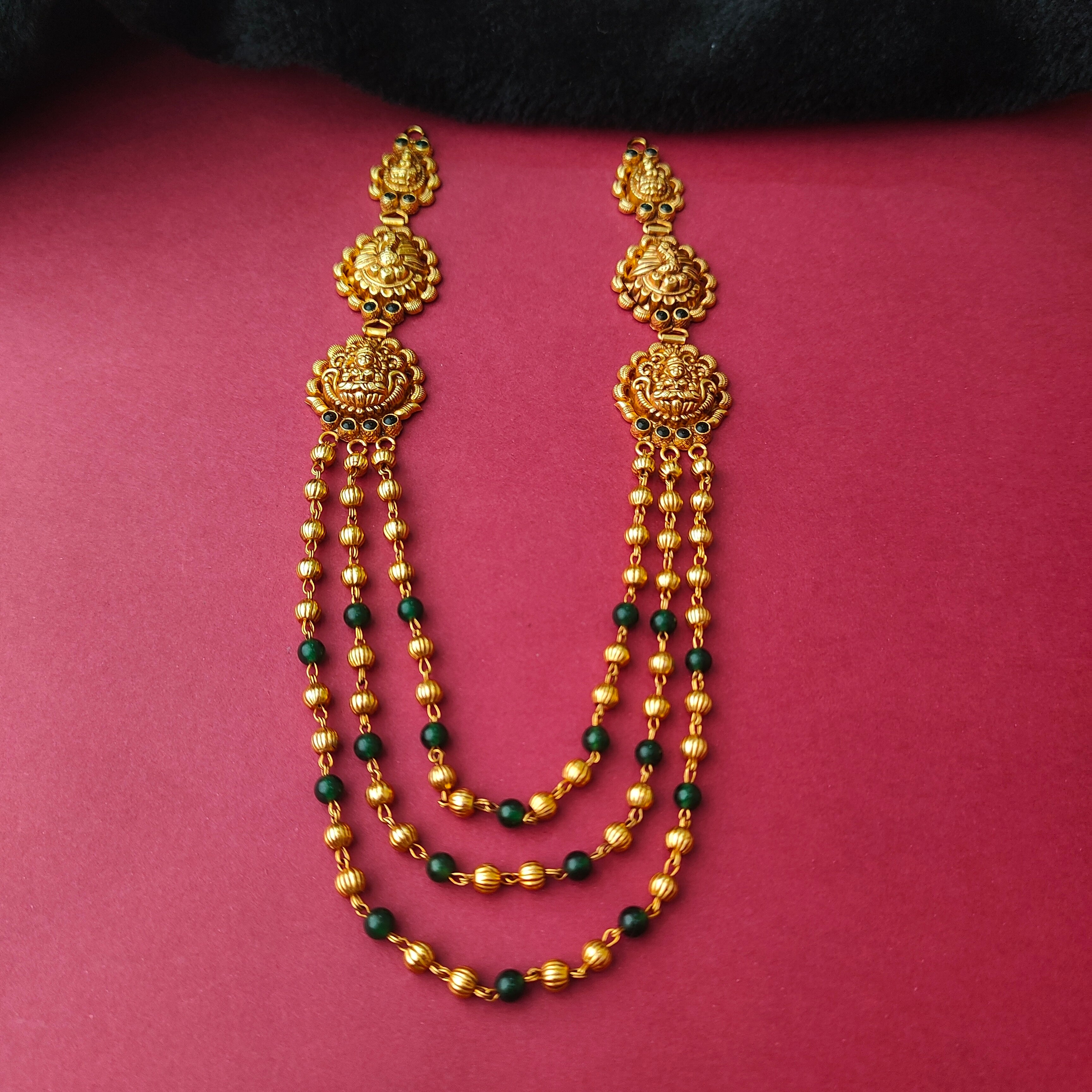 925 Silver Traditional Mohan Mala Necklace -0030