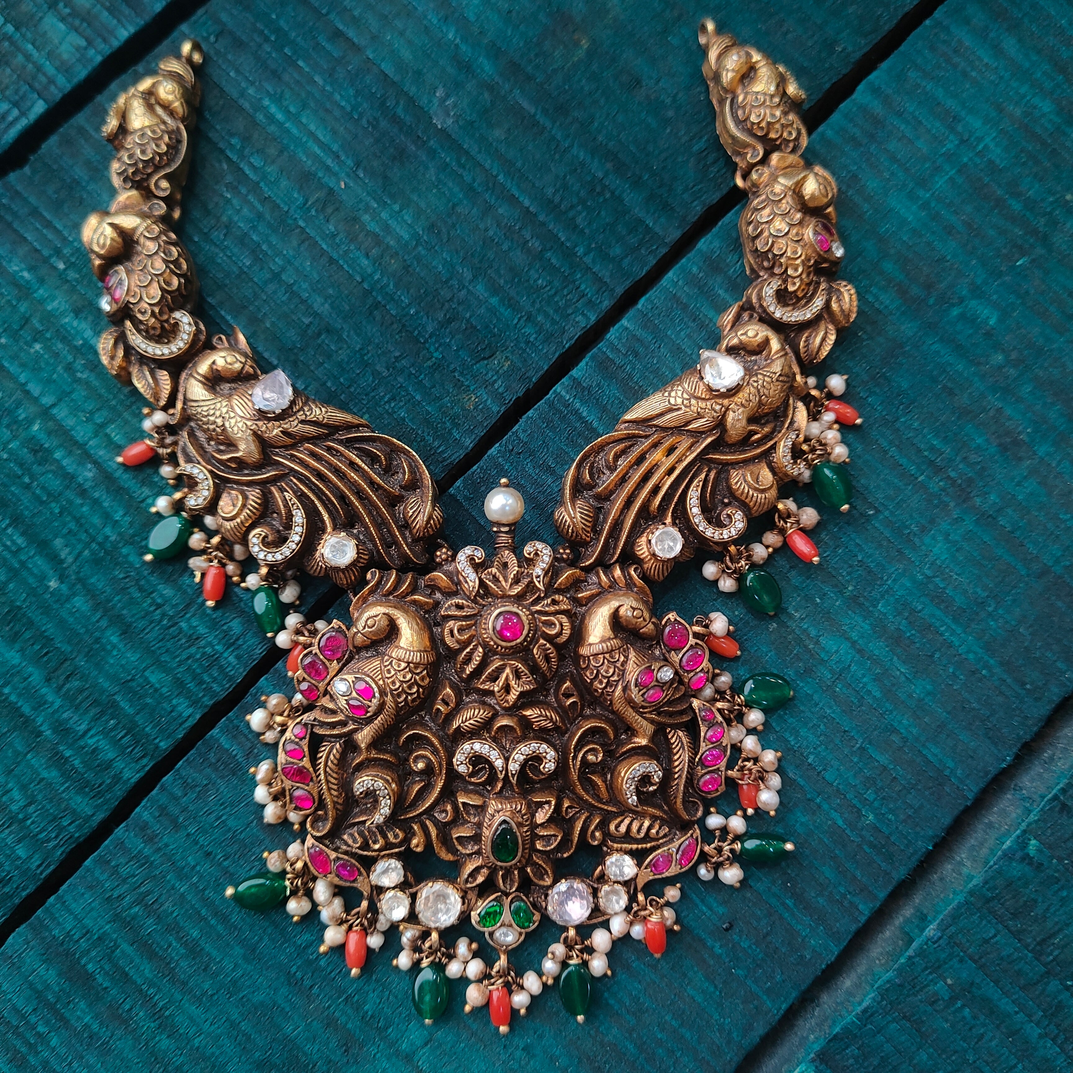 925 Silver Nakshi Neklece -1114