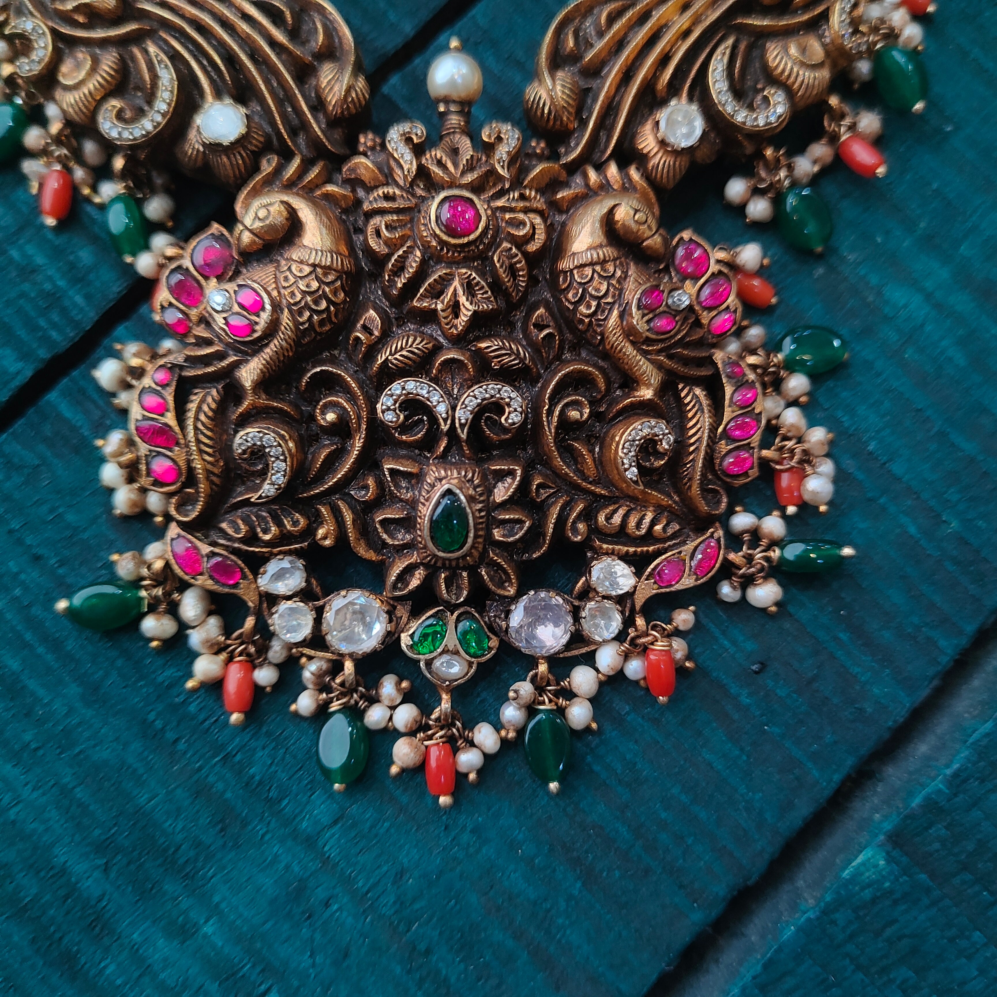 925 Silver Nakshi Neklece -1114