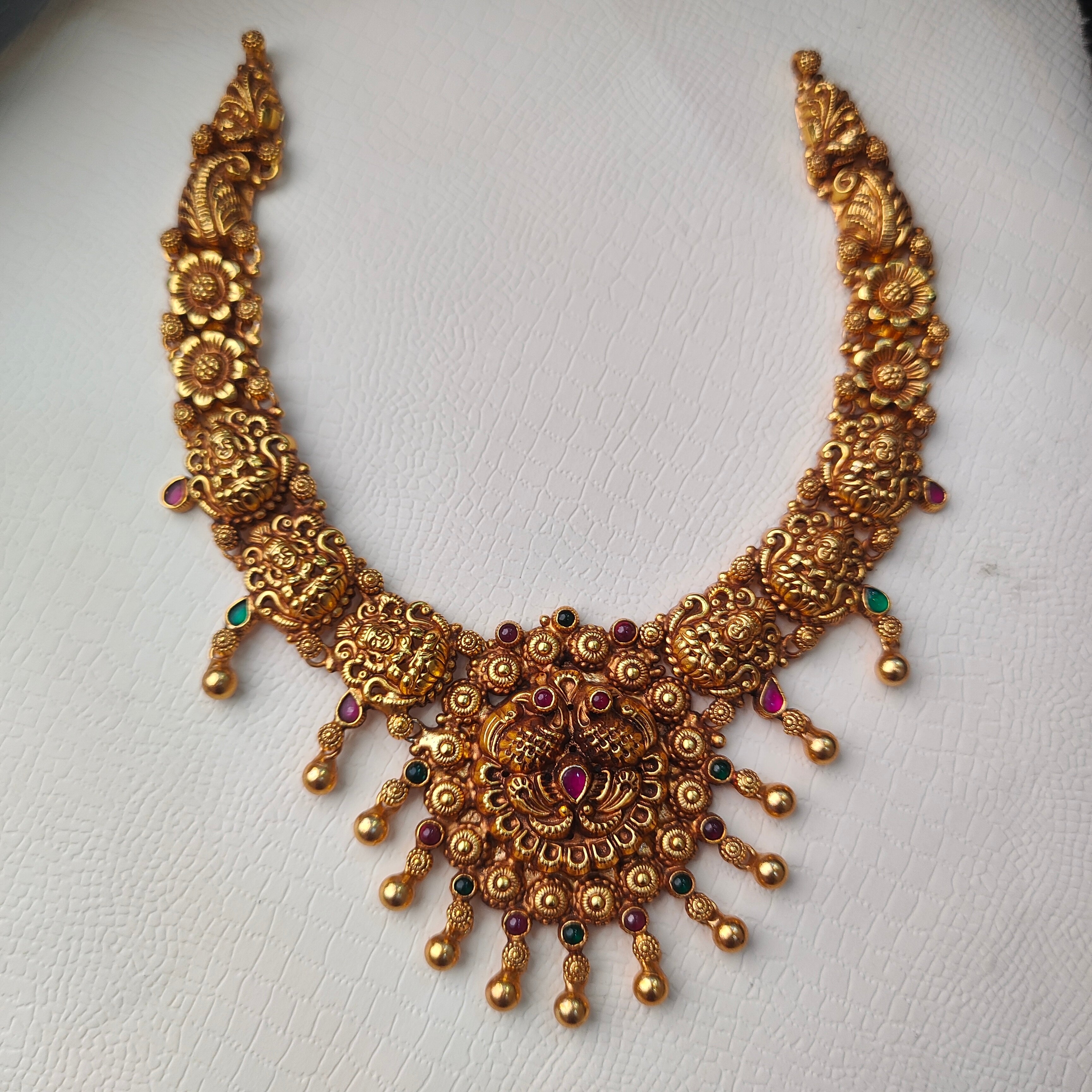 925 Silver Nakshi Necklace -0089