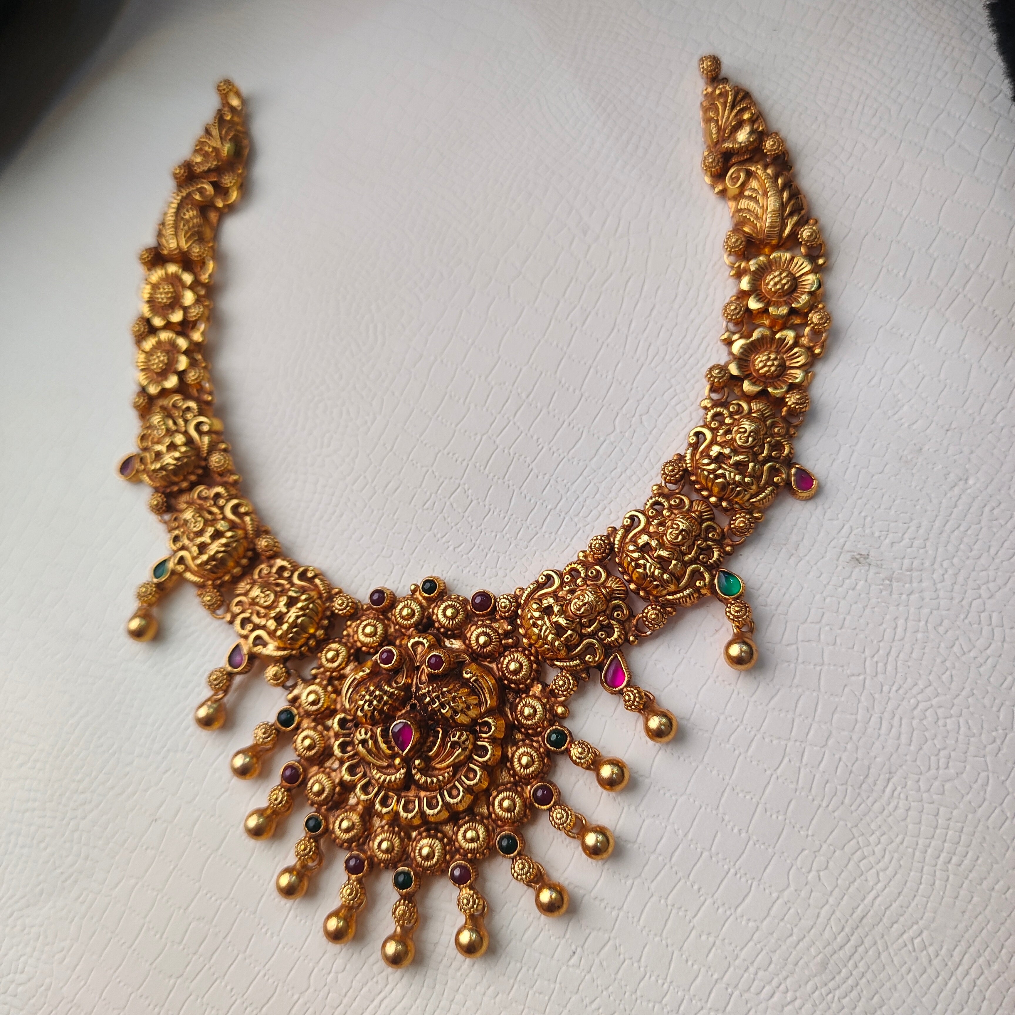 925 Silver Nakshi Necklace -0089