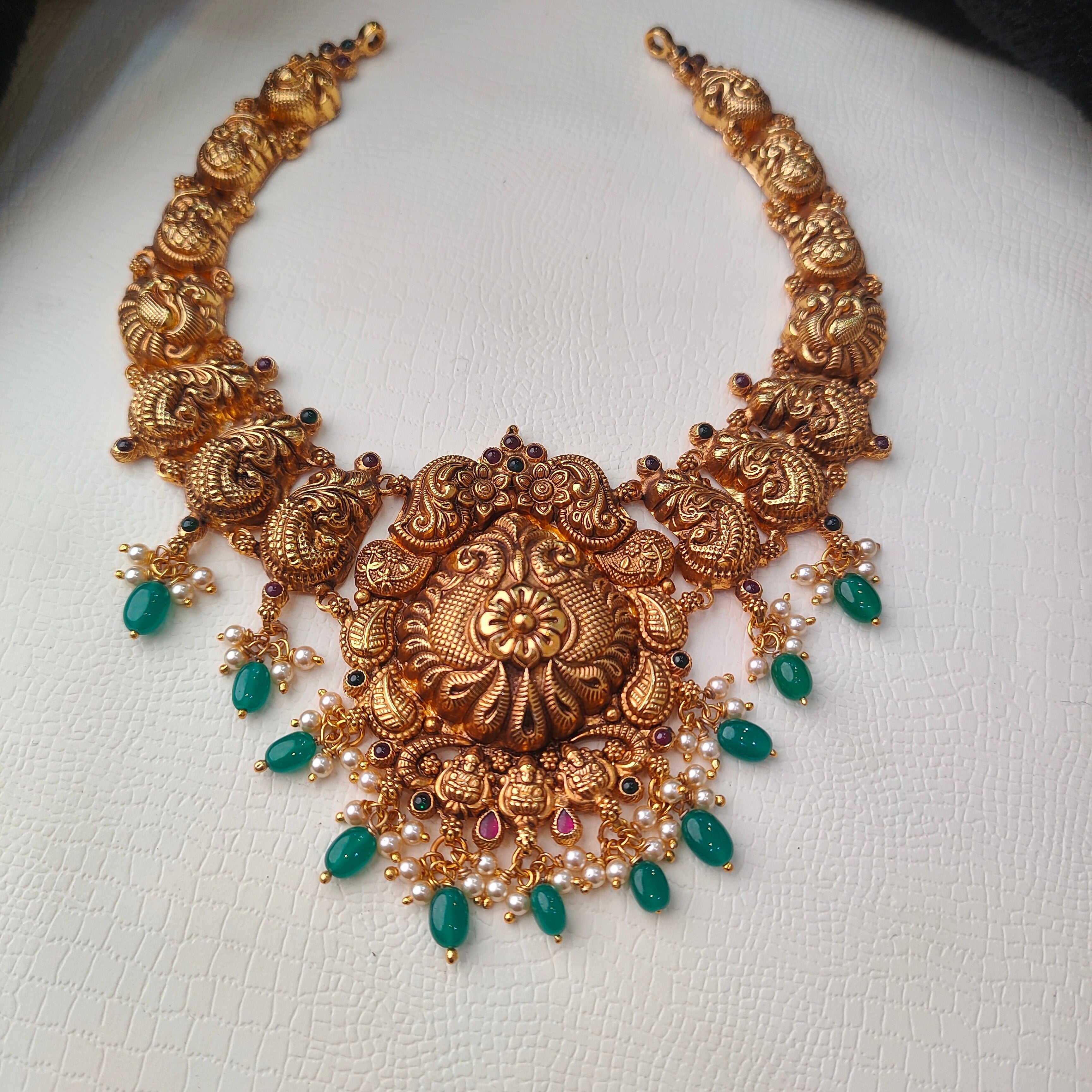 925 Silver Traditional Nakshi Necklace -5925