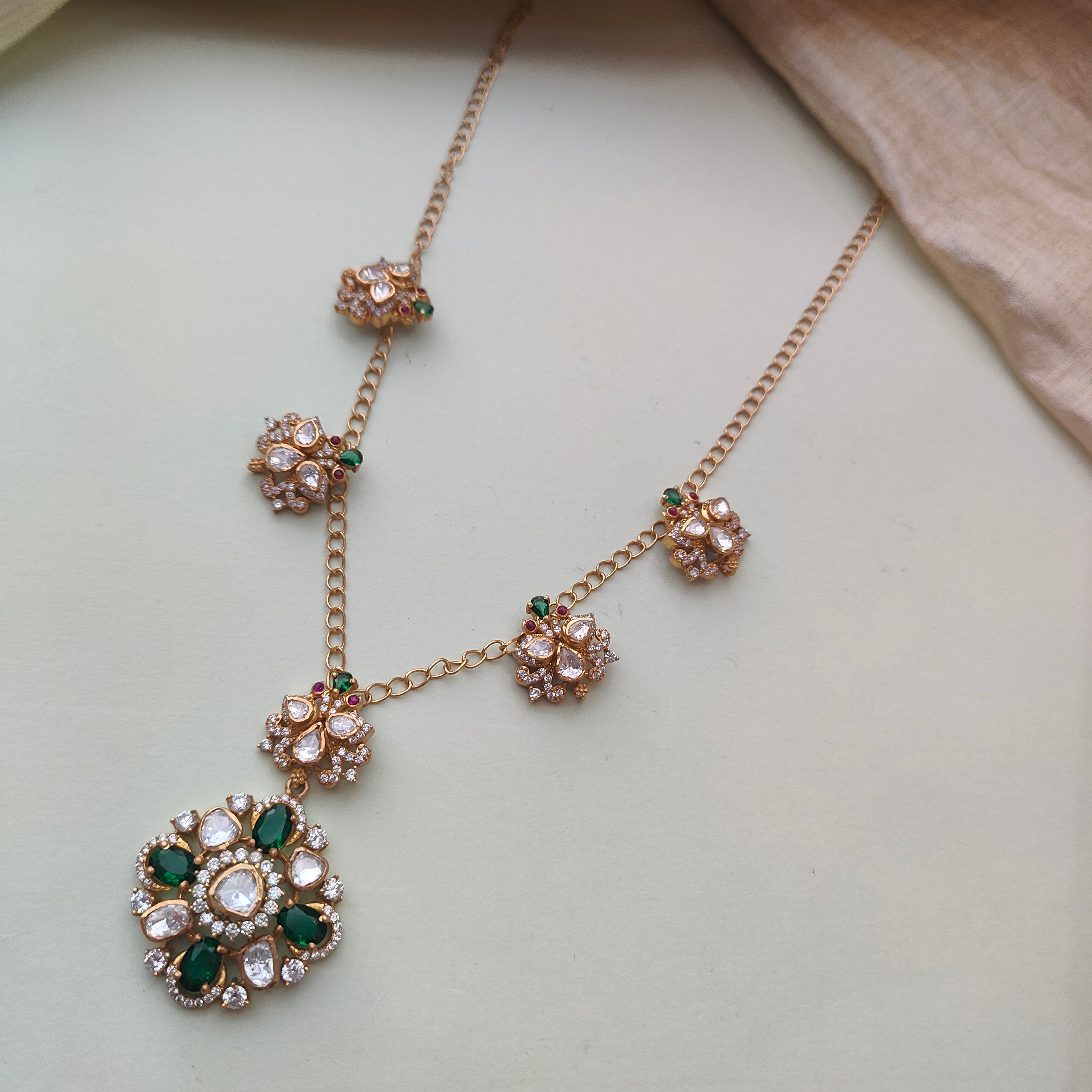 925 Silver Victorian Necklace- 0169