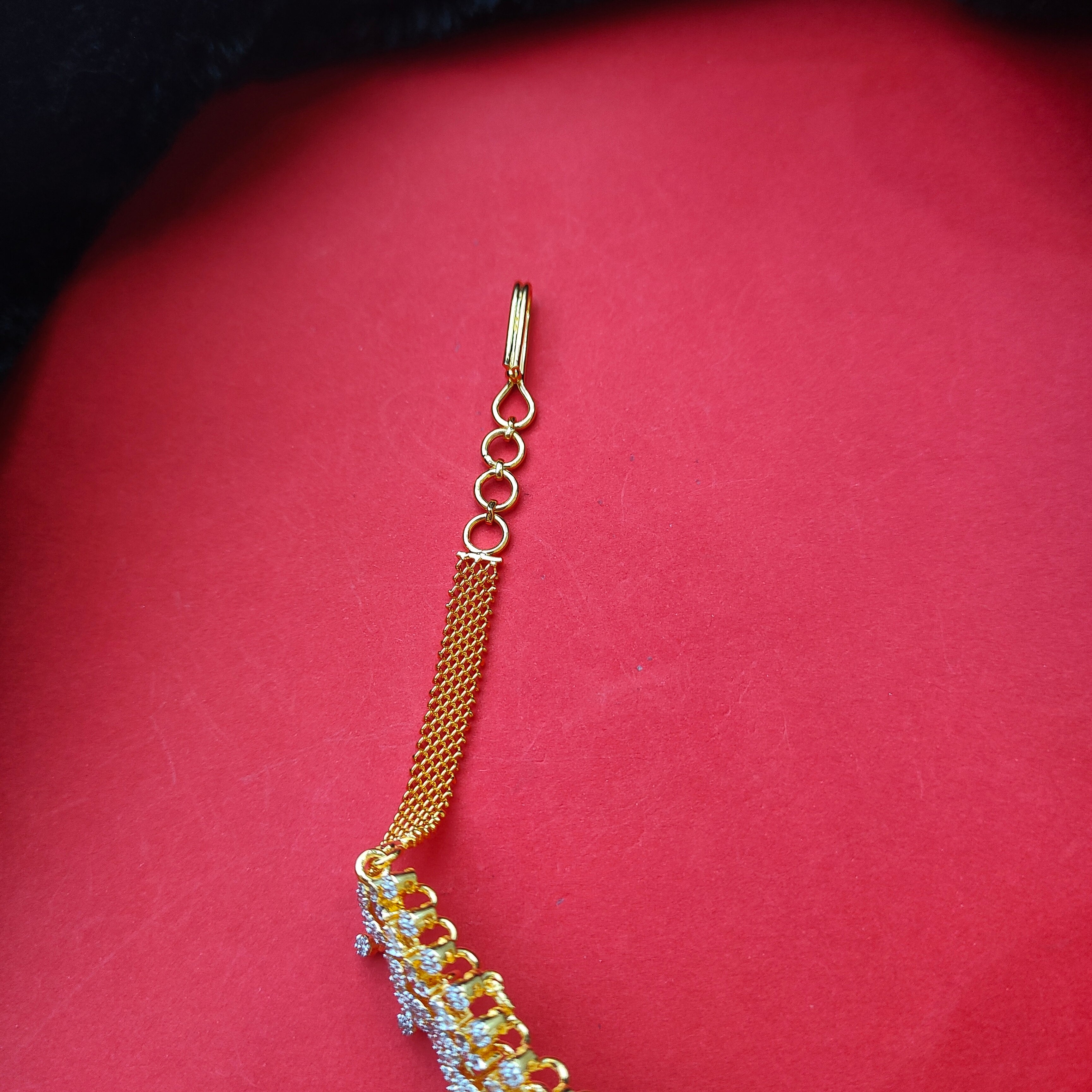 925 Silver Theia Diamond Look Choker- 001