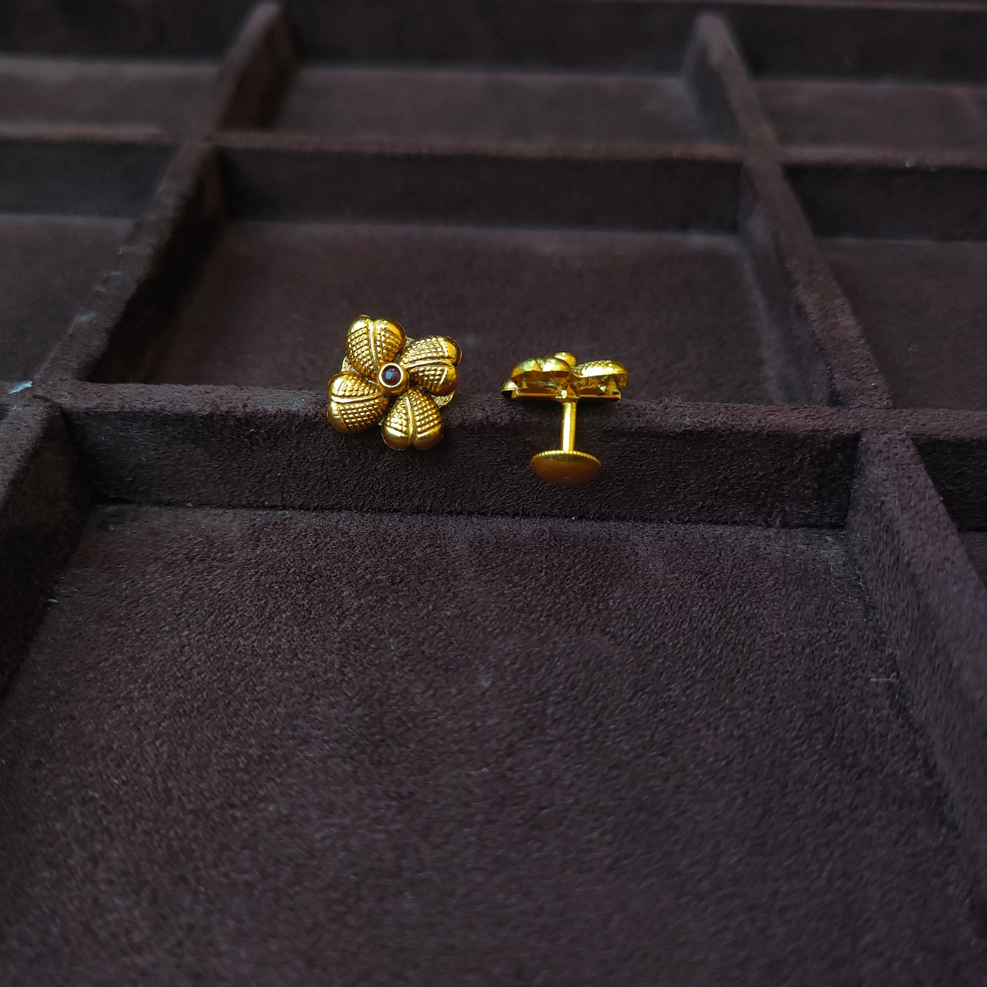 925 Silver Gold Plated  Ear stud -0184