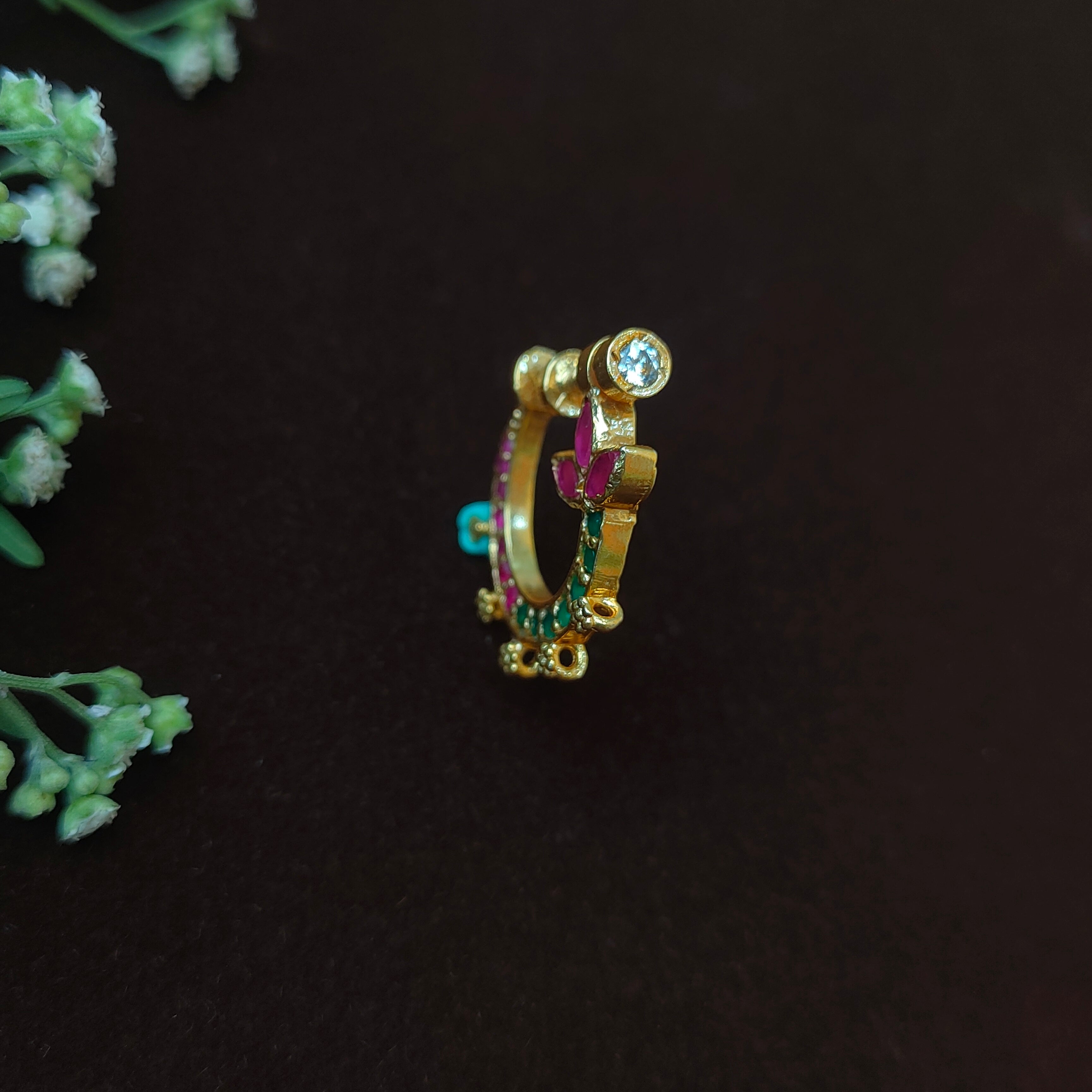 Pure 925 Silver Traditional Nath -0056