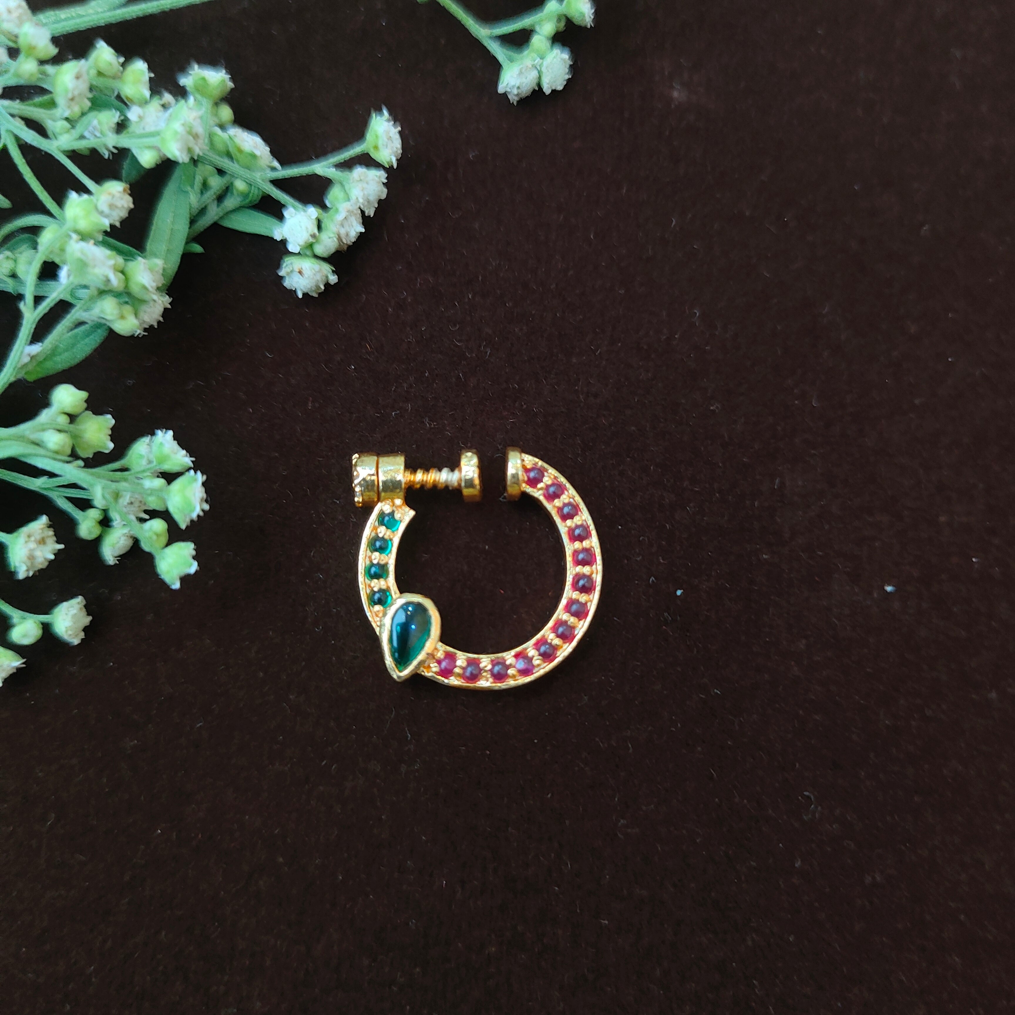 Pure 925 Silver Traditional Nath - 0065