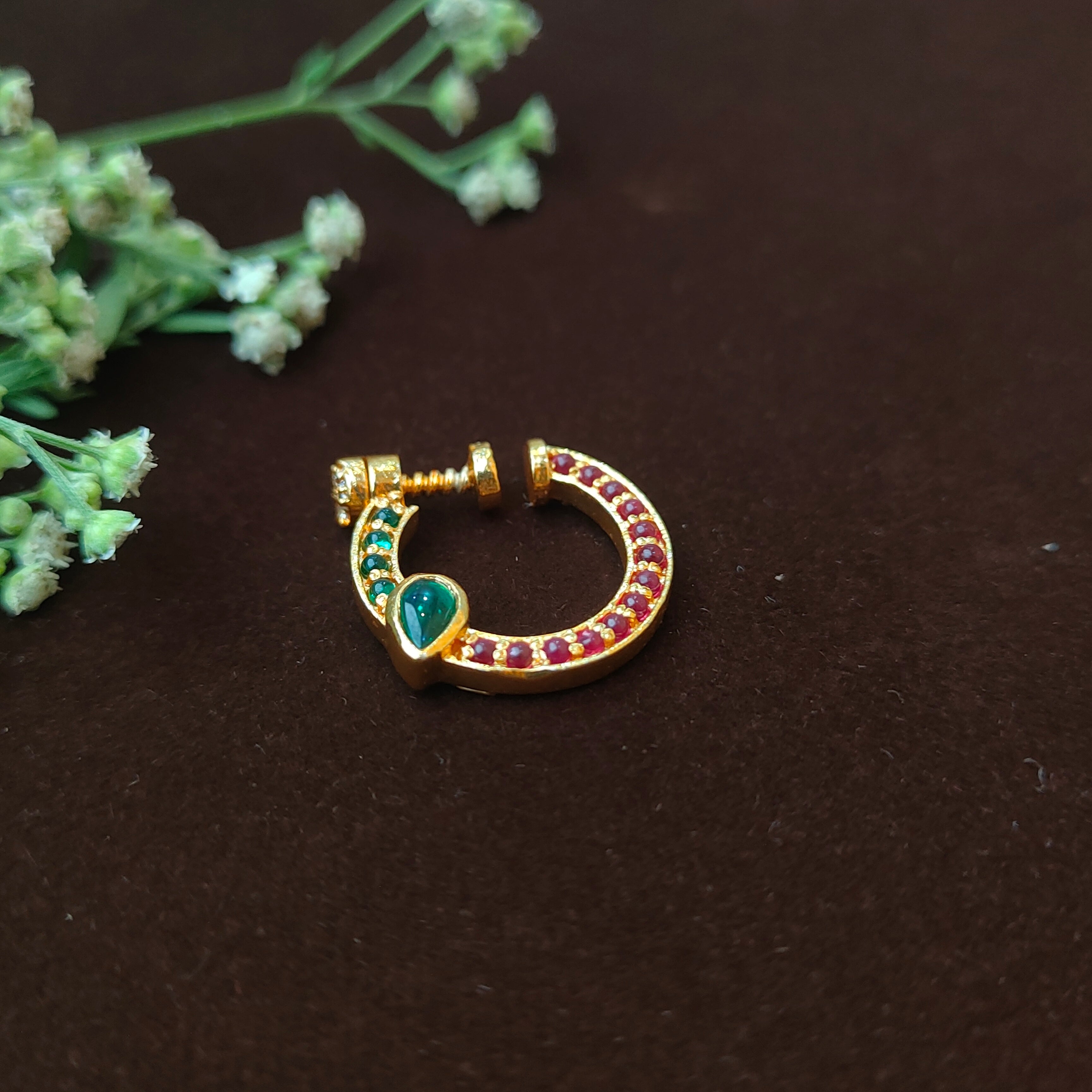 Pure 925 Silver Traditional Nath - 0065