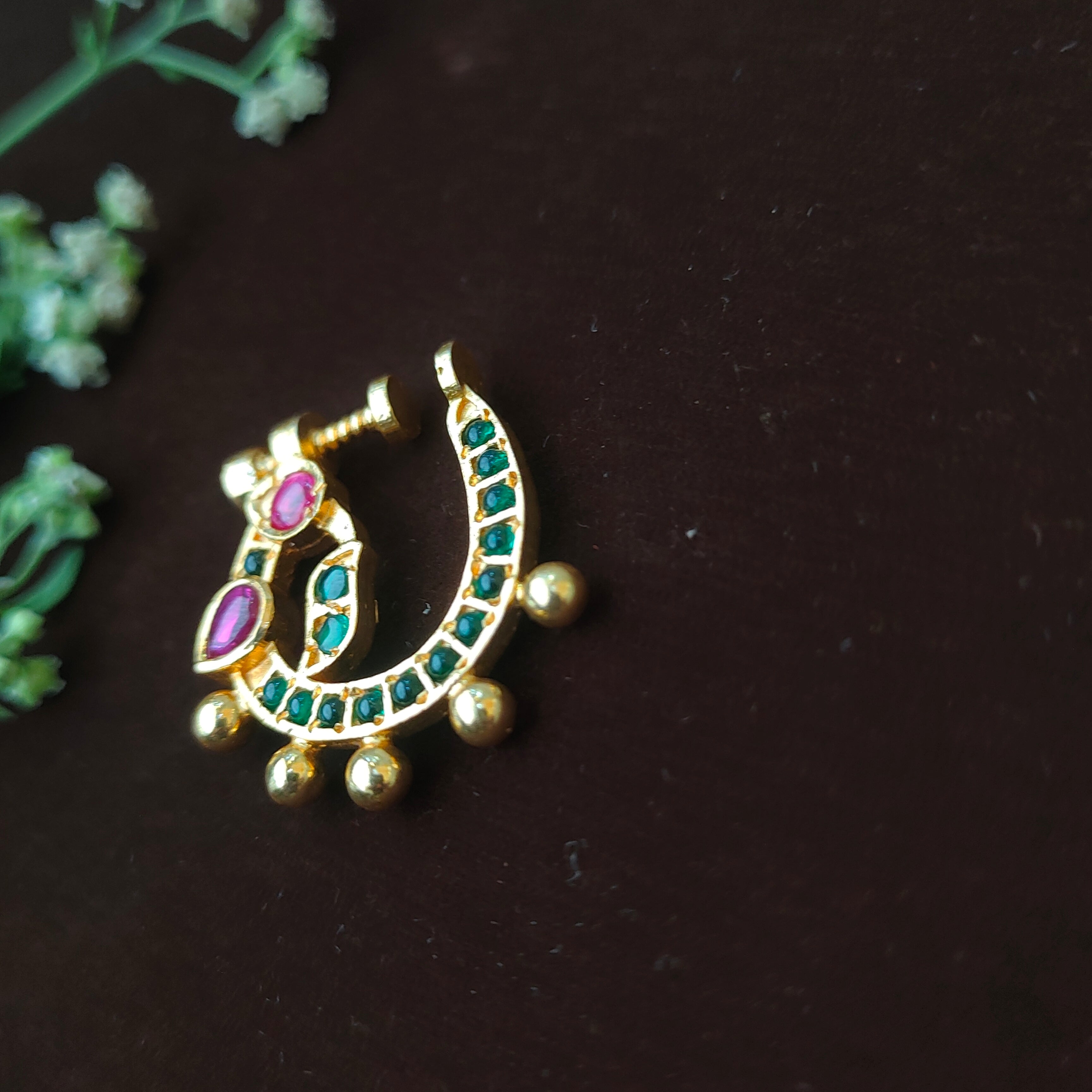 Pure 925 Silver Traditional Nath -0048