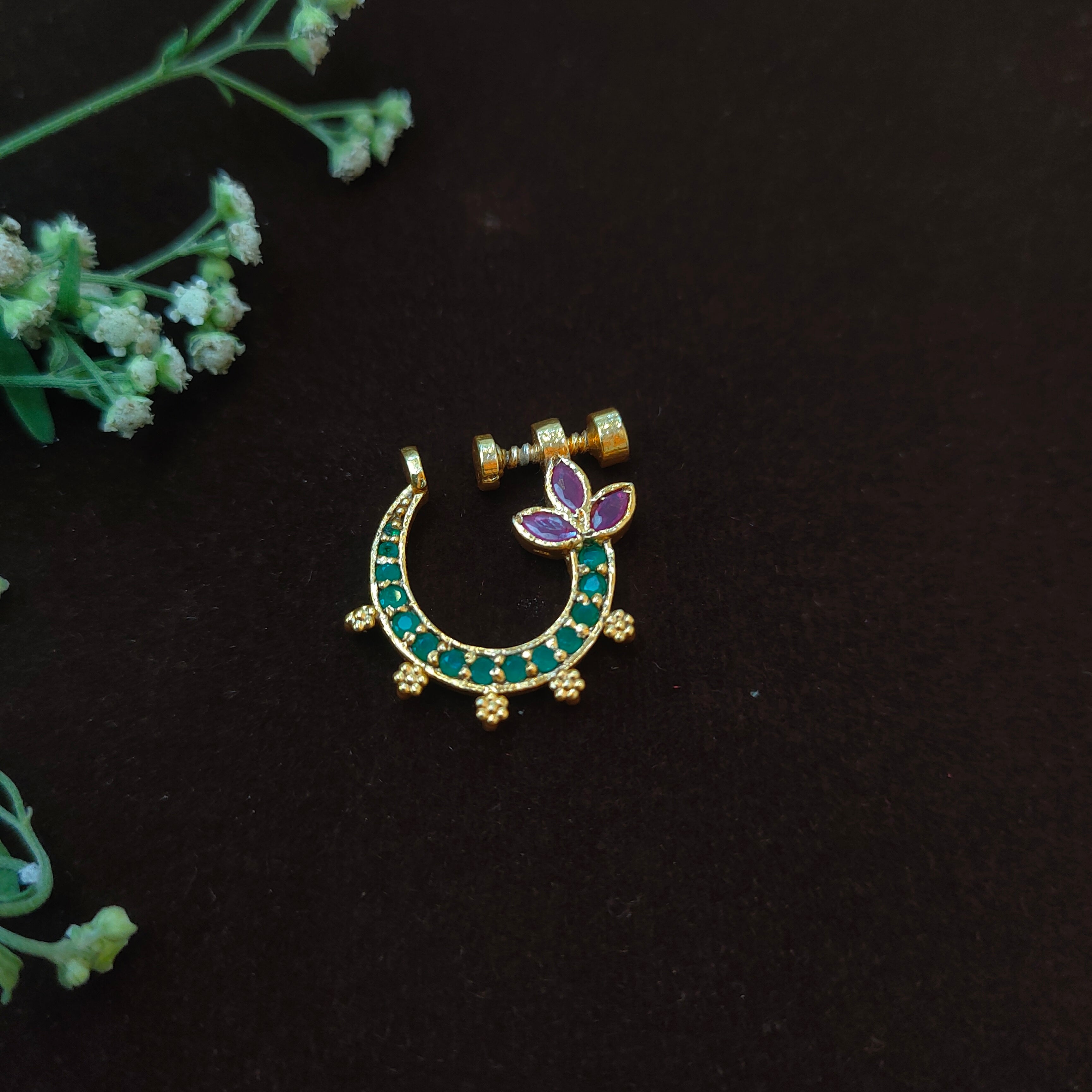 Pure 925 Silver Traditional Nath - 0059