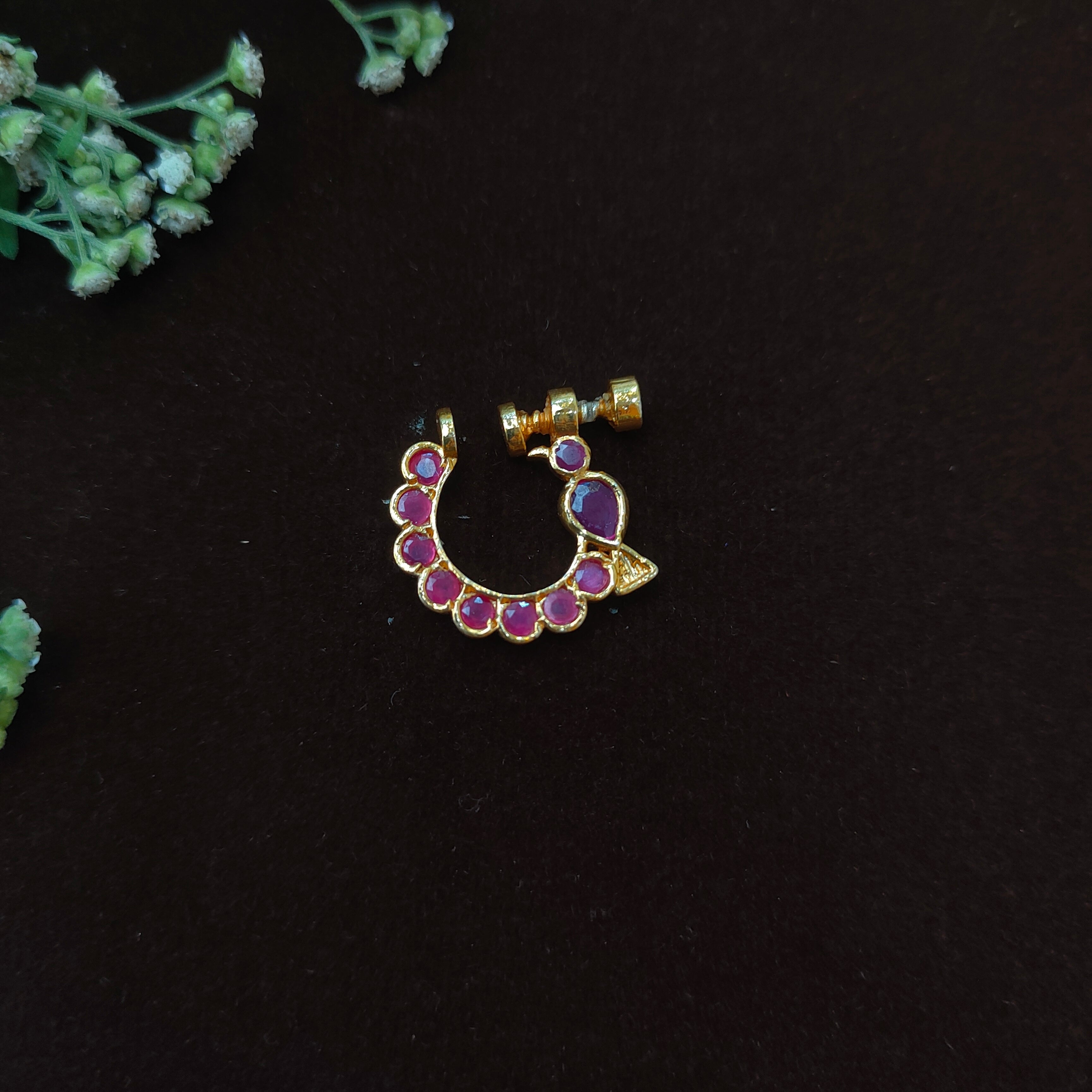 Pure 925 Silver Traditional Nath - 0061