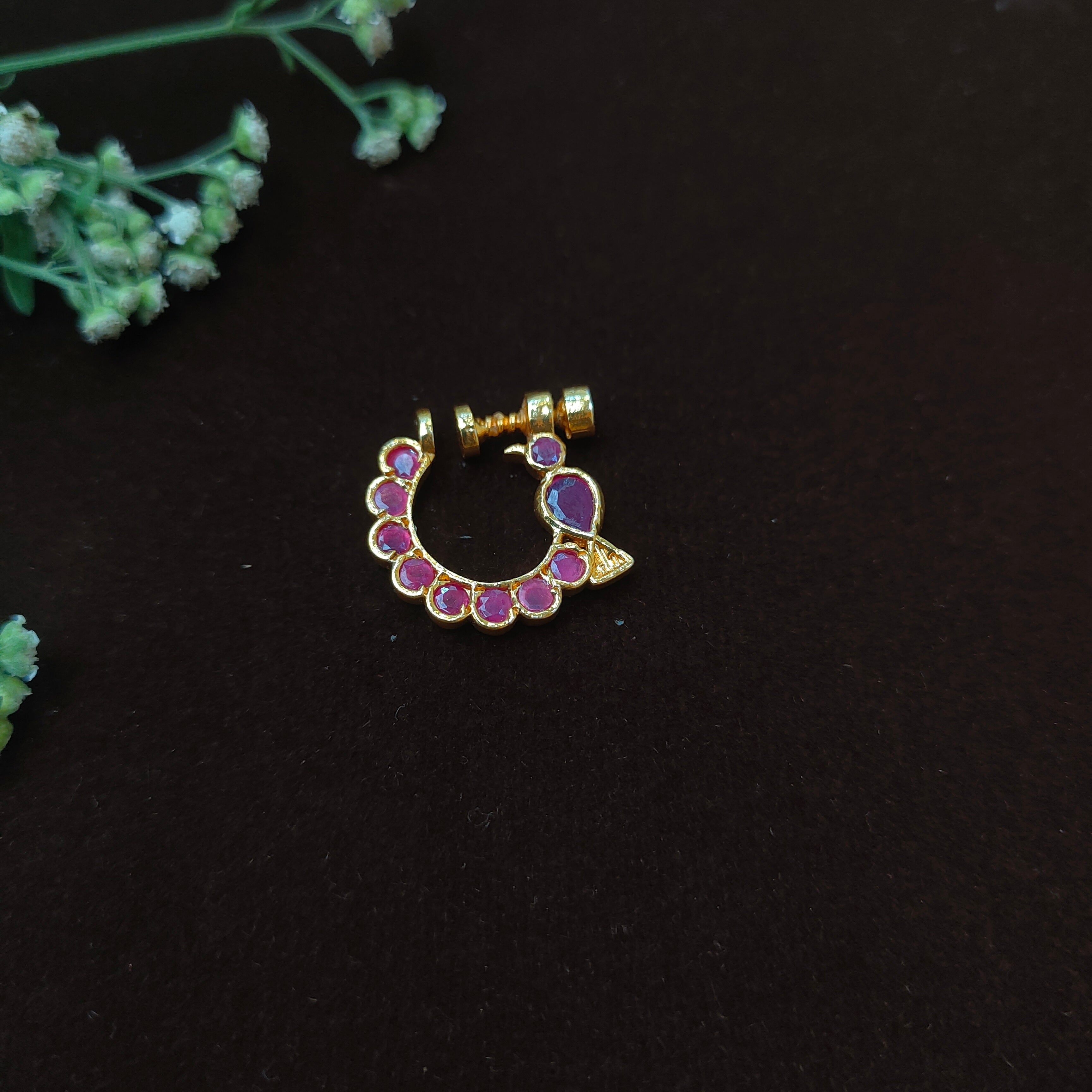 Pure 925 Silver Traditional Nath - 0061