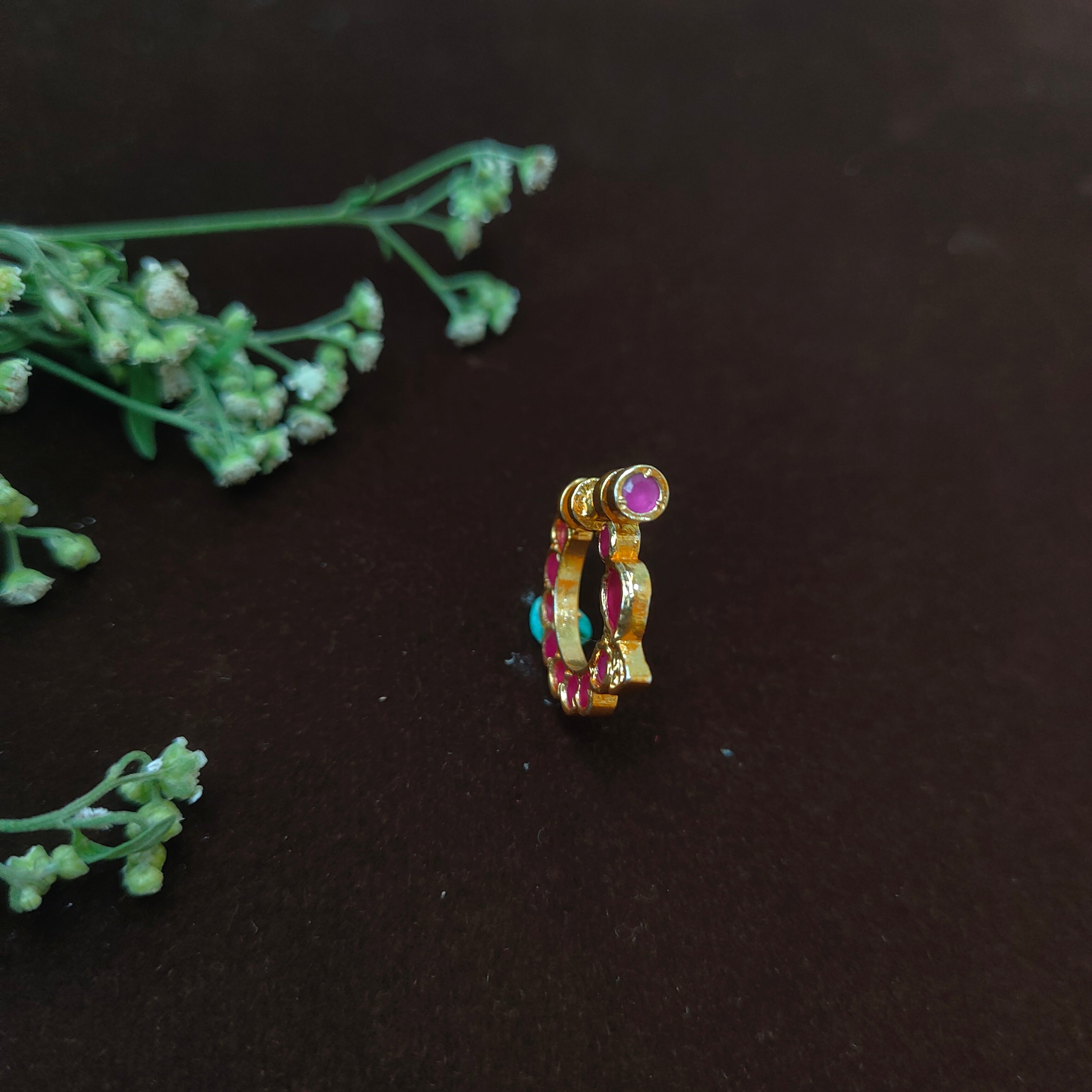 Pure 925 Silver Traditional Nath - 0061