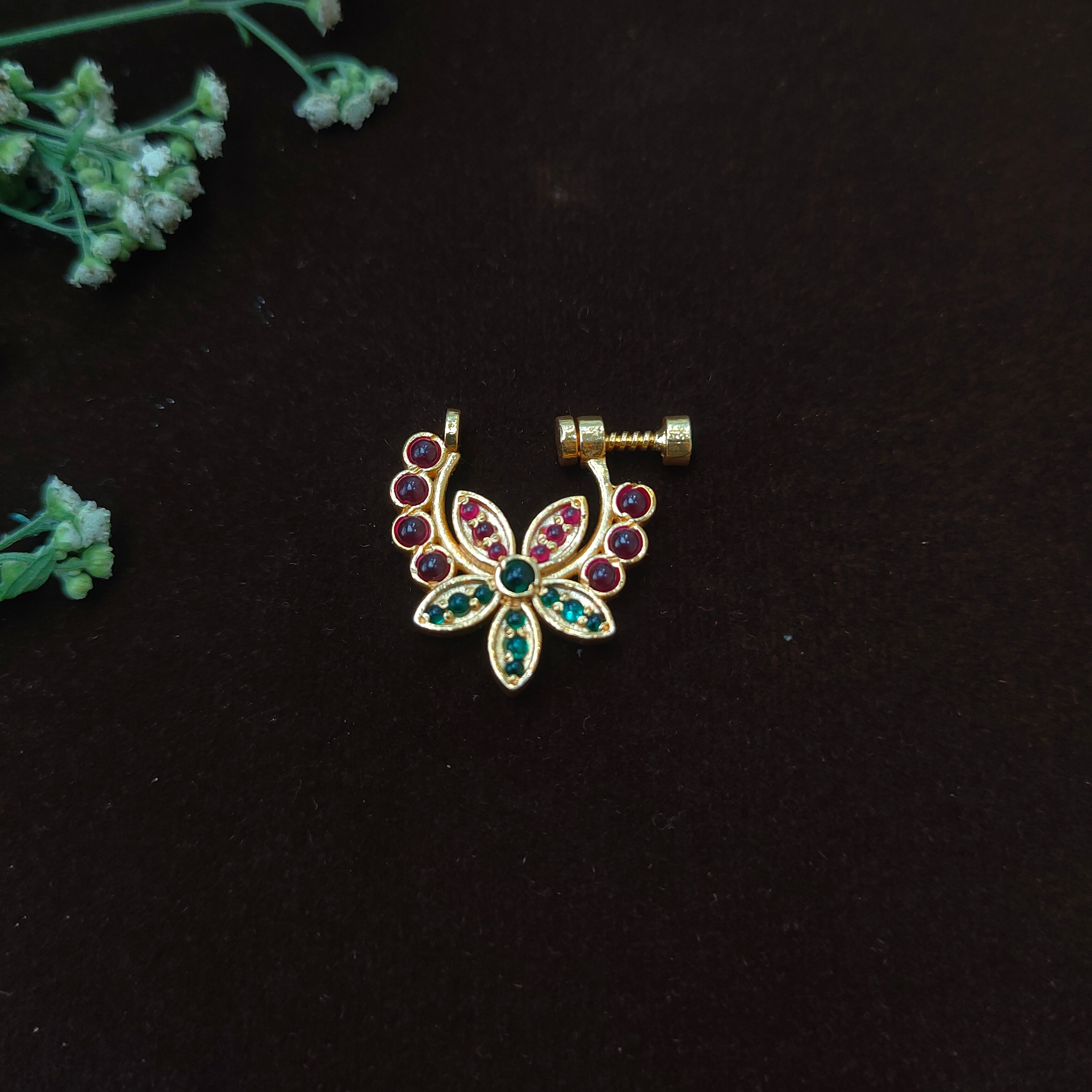 Pure 925 Silver Traditional Nath - 0045