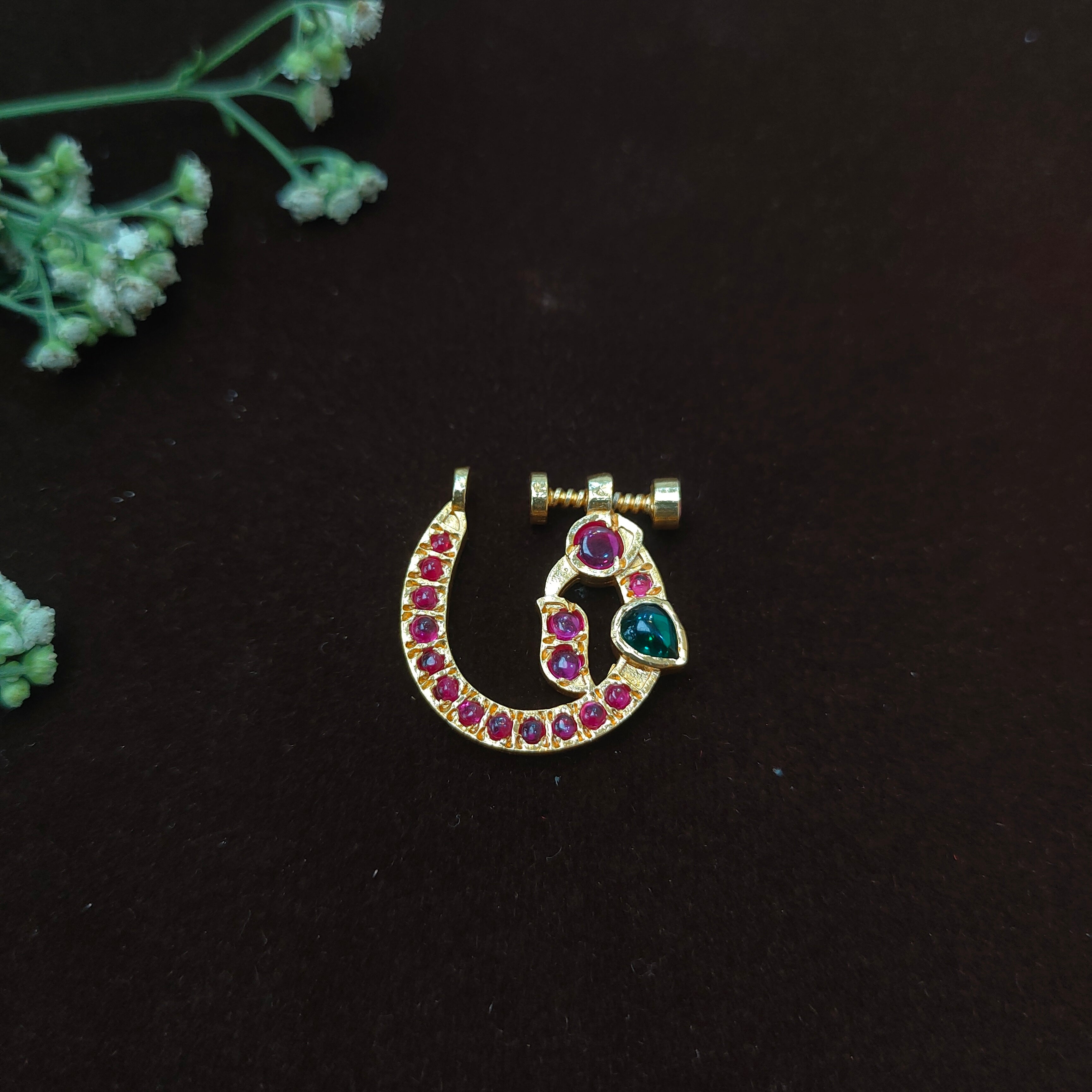 Pure 925 Silver Traditional Nath -0049