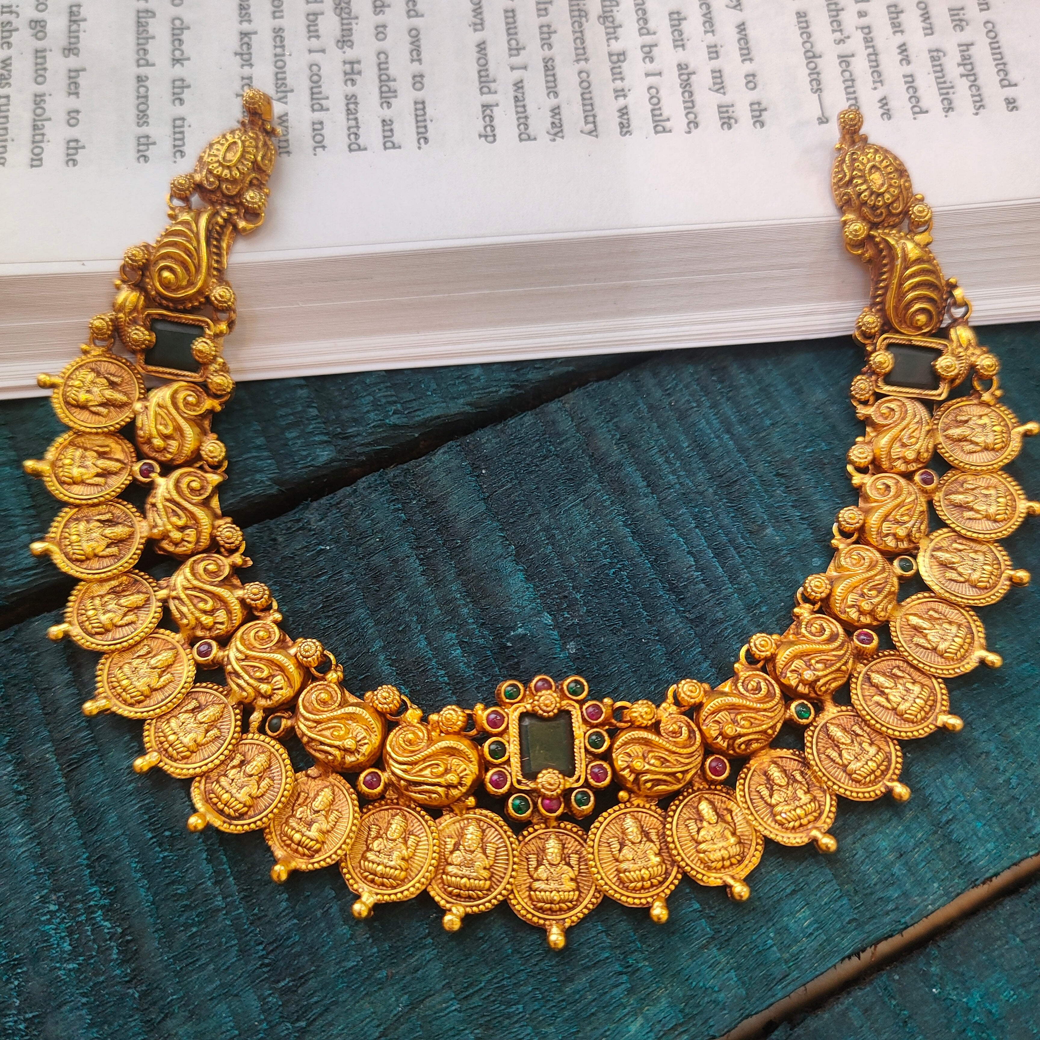 925 Silver Lakshmi Nakshi Necklace -0517