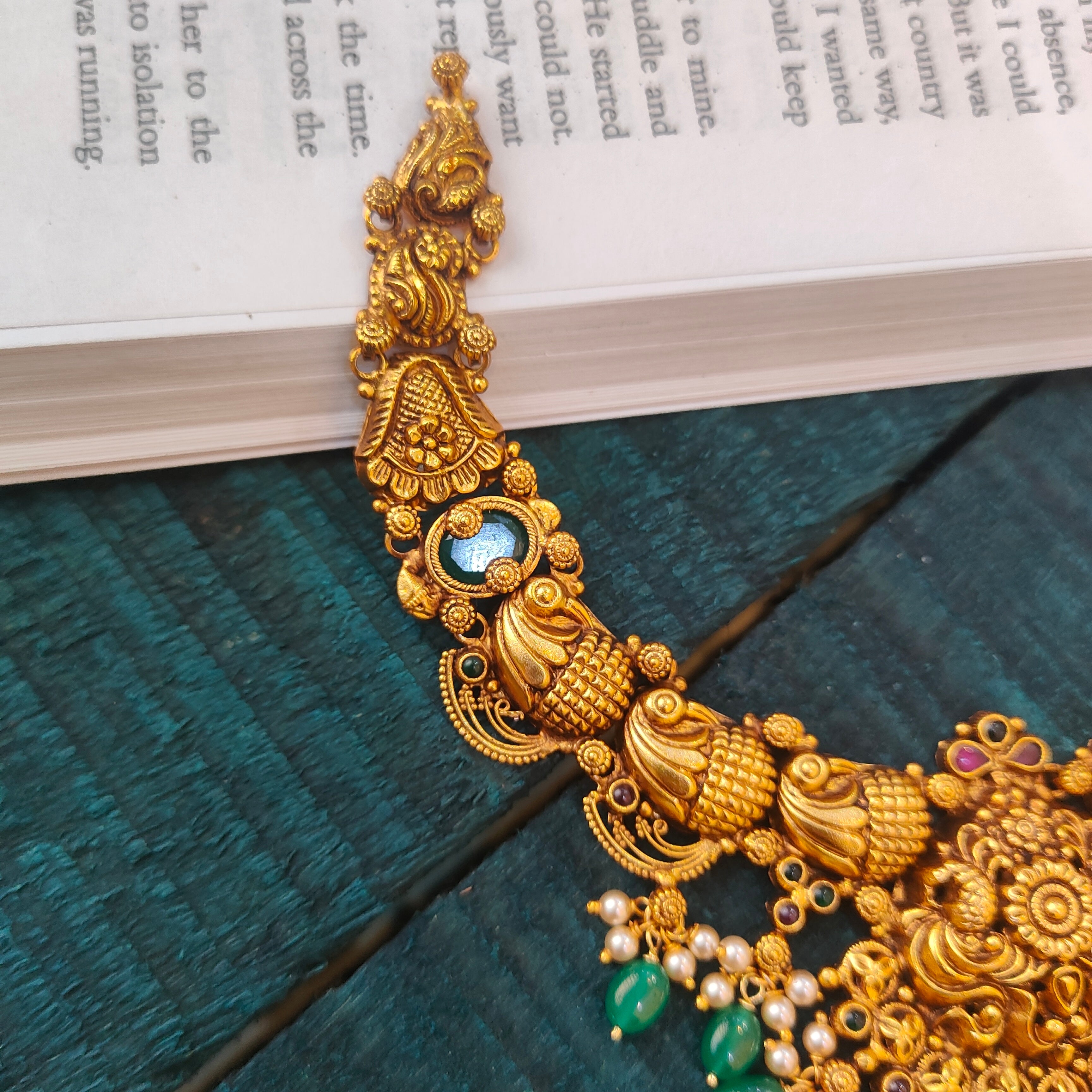 925 Silver Antique Nakshi Necklace -0527