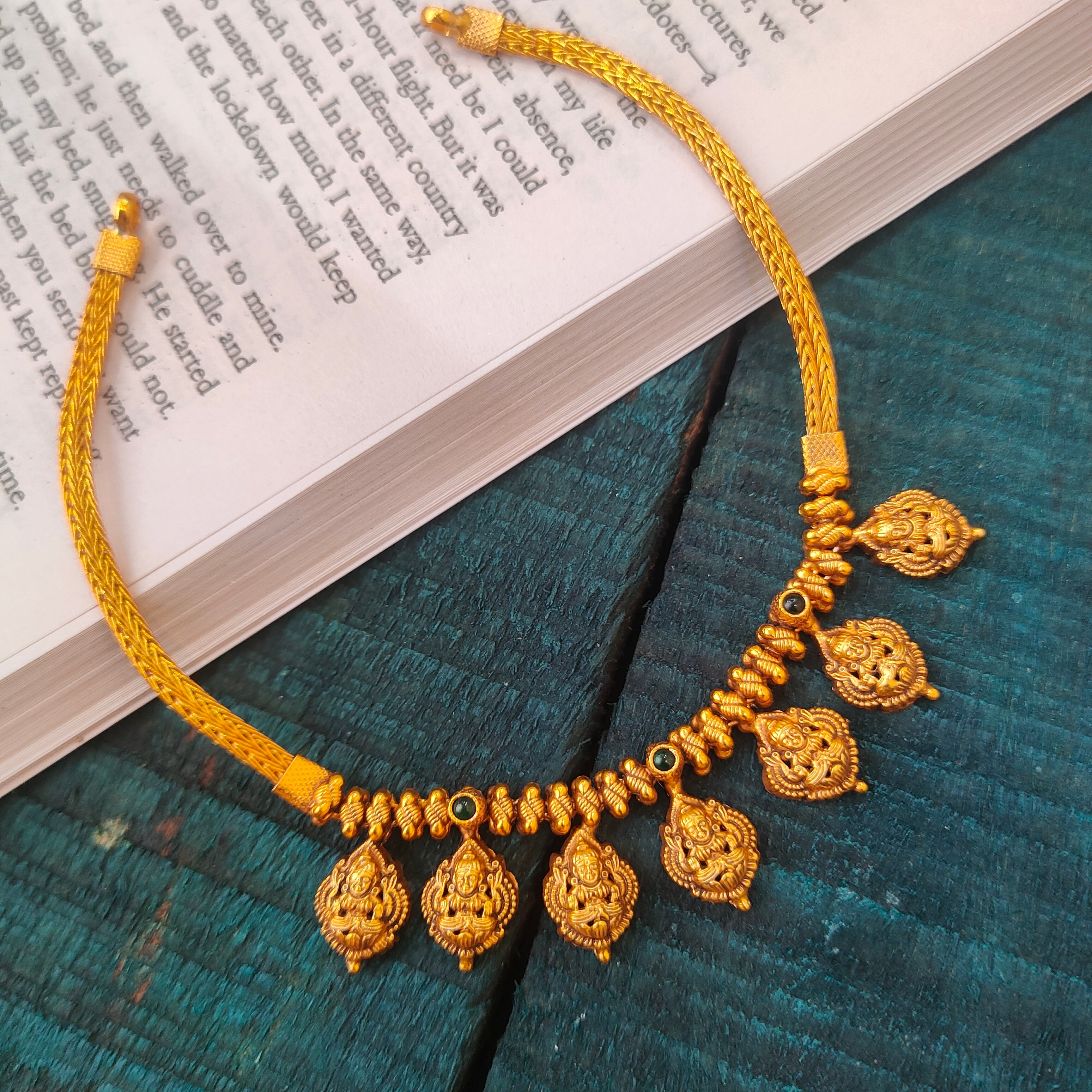 925 Silver Lakshmi Necklace -0522