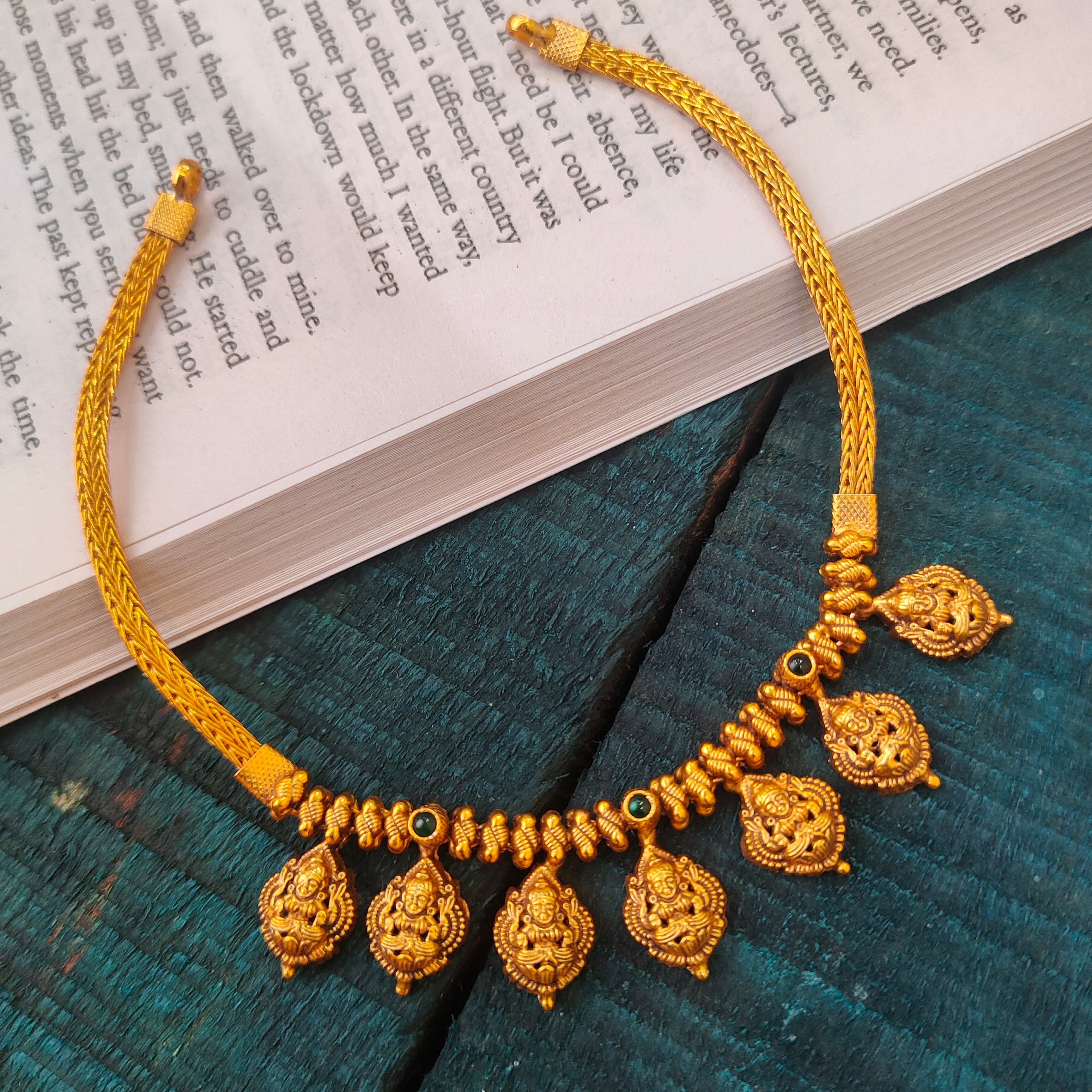 925 Silver Lakshmi Necklace -0522