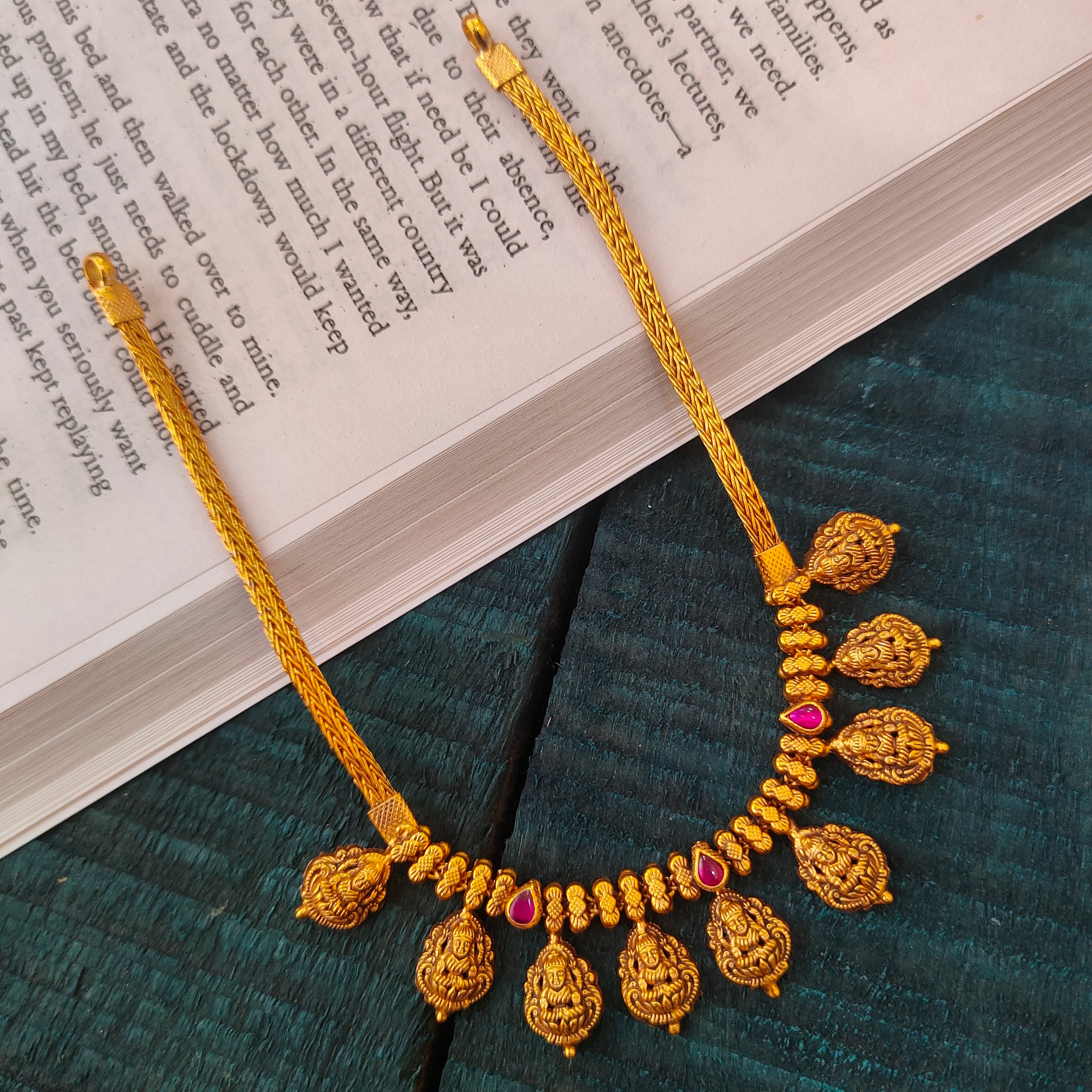 925 Silver Lakshmi Necklace -0520