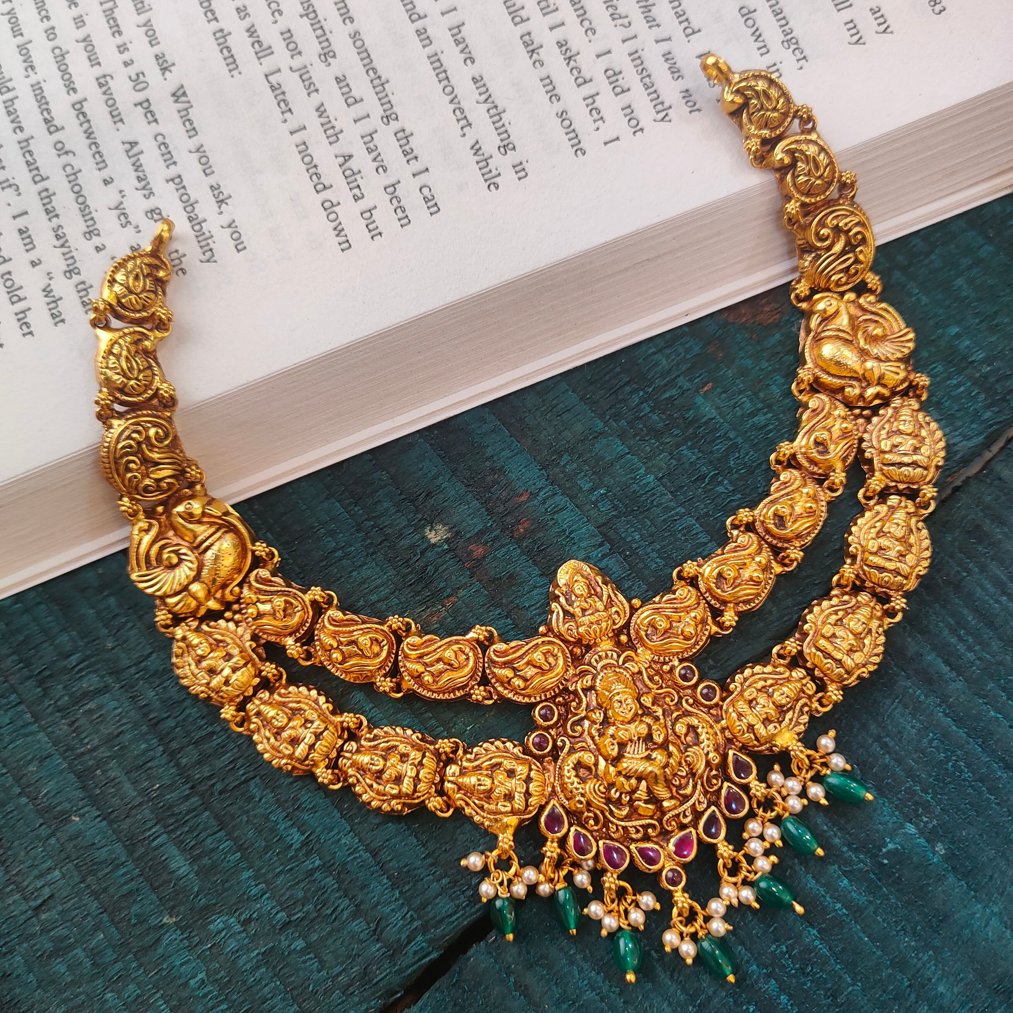 925 Silver Lakshmi Nakshi Necklace -0508