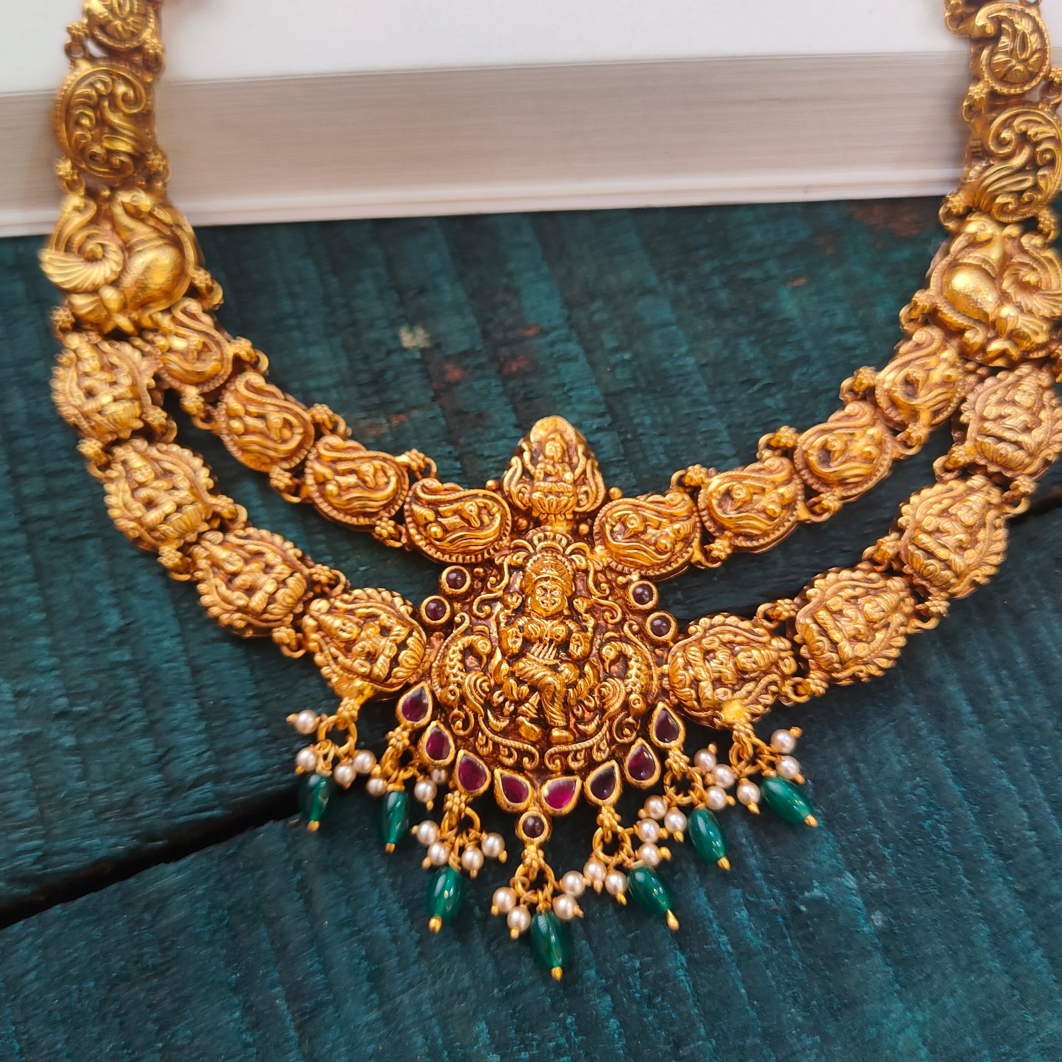 925 Silver Lakshmi Nakshi Necklace -0508