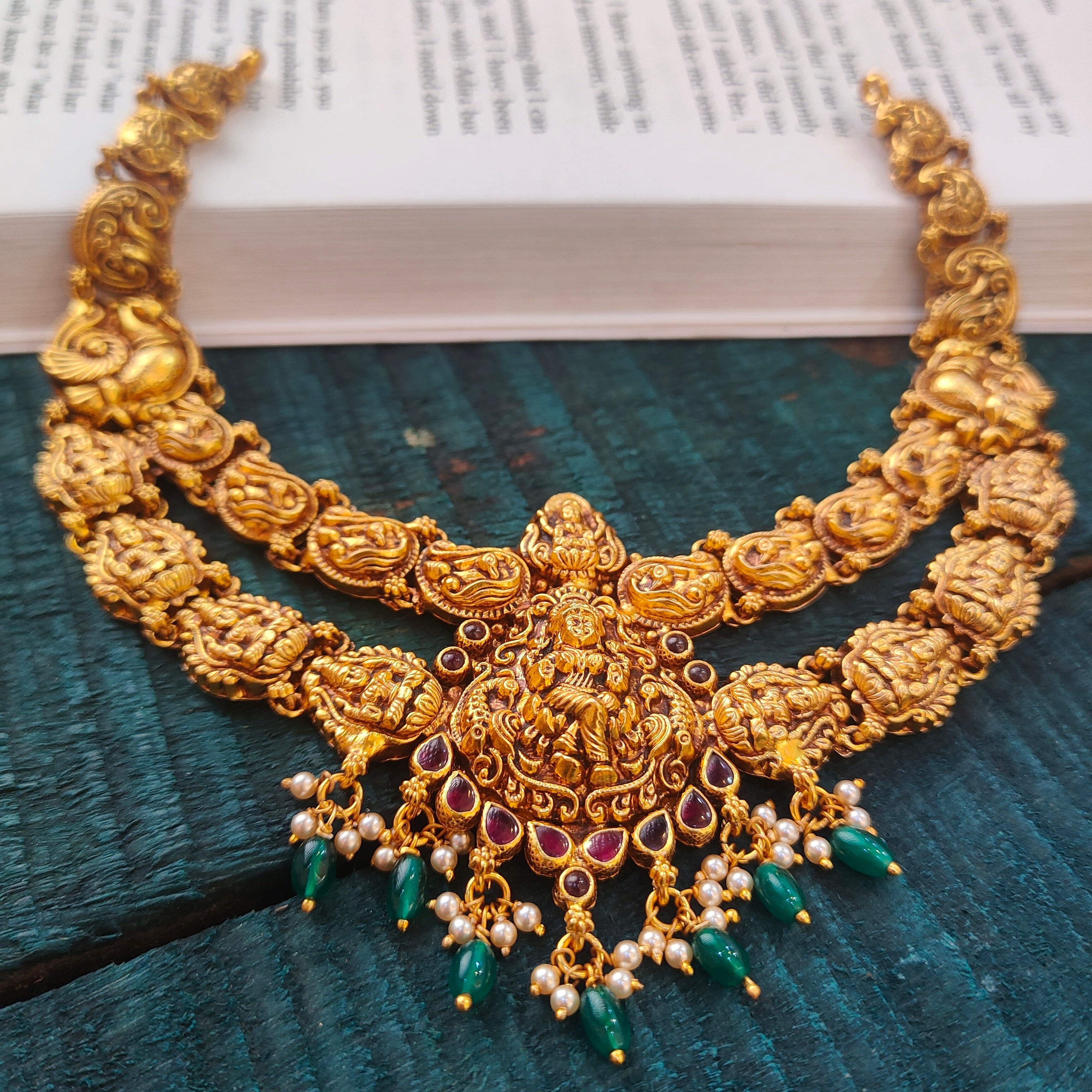 925 Silver Lakshmi Nakshi Necklace -0508