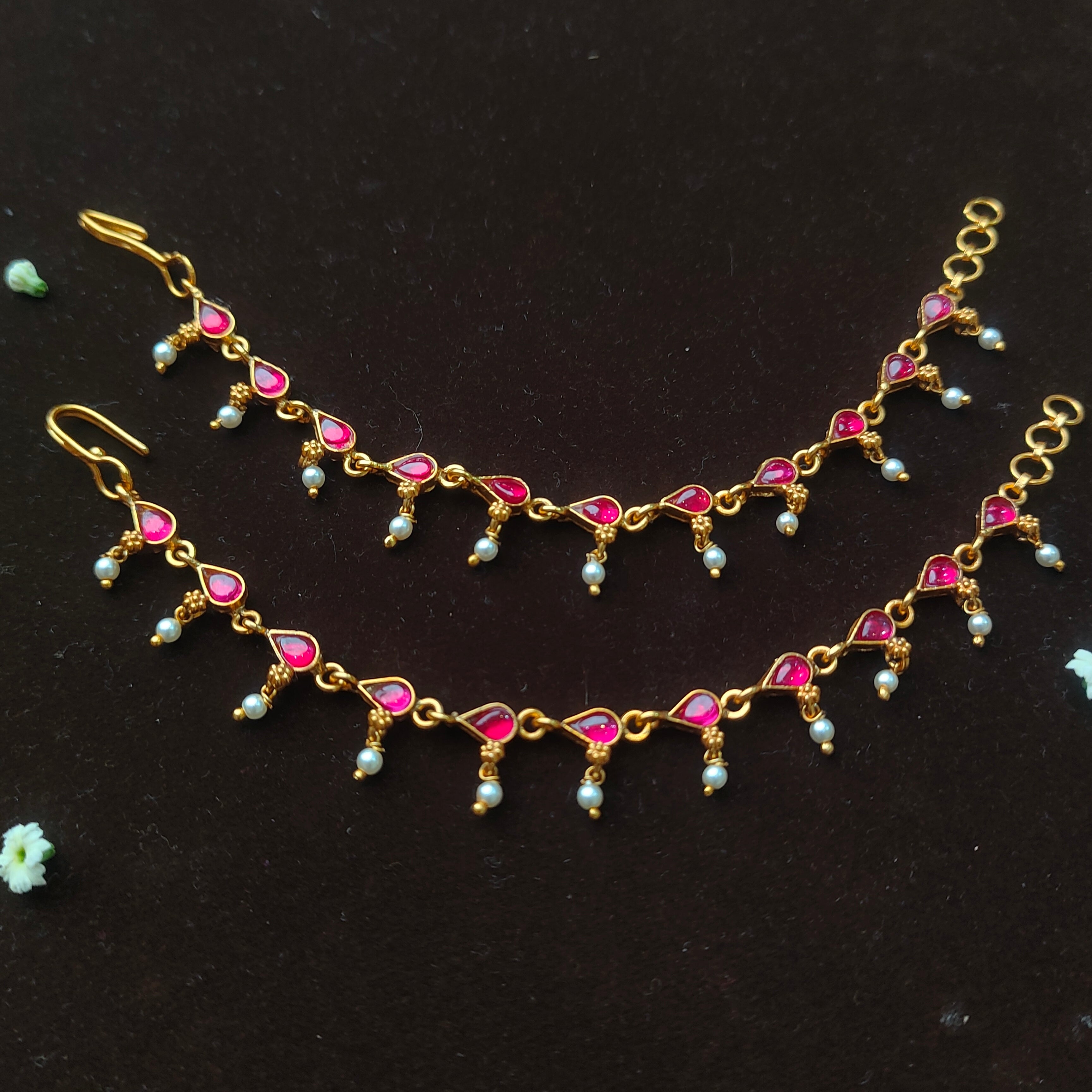 Kandan Silver Earchain  - 001