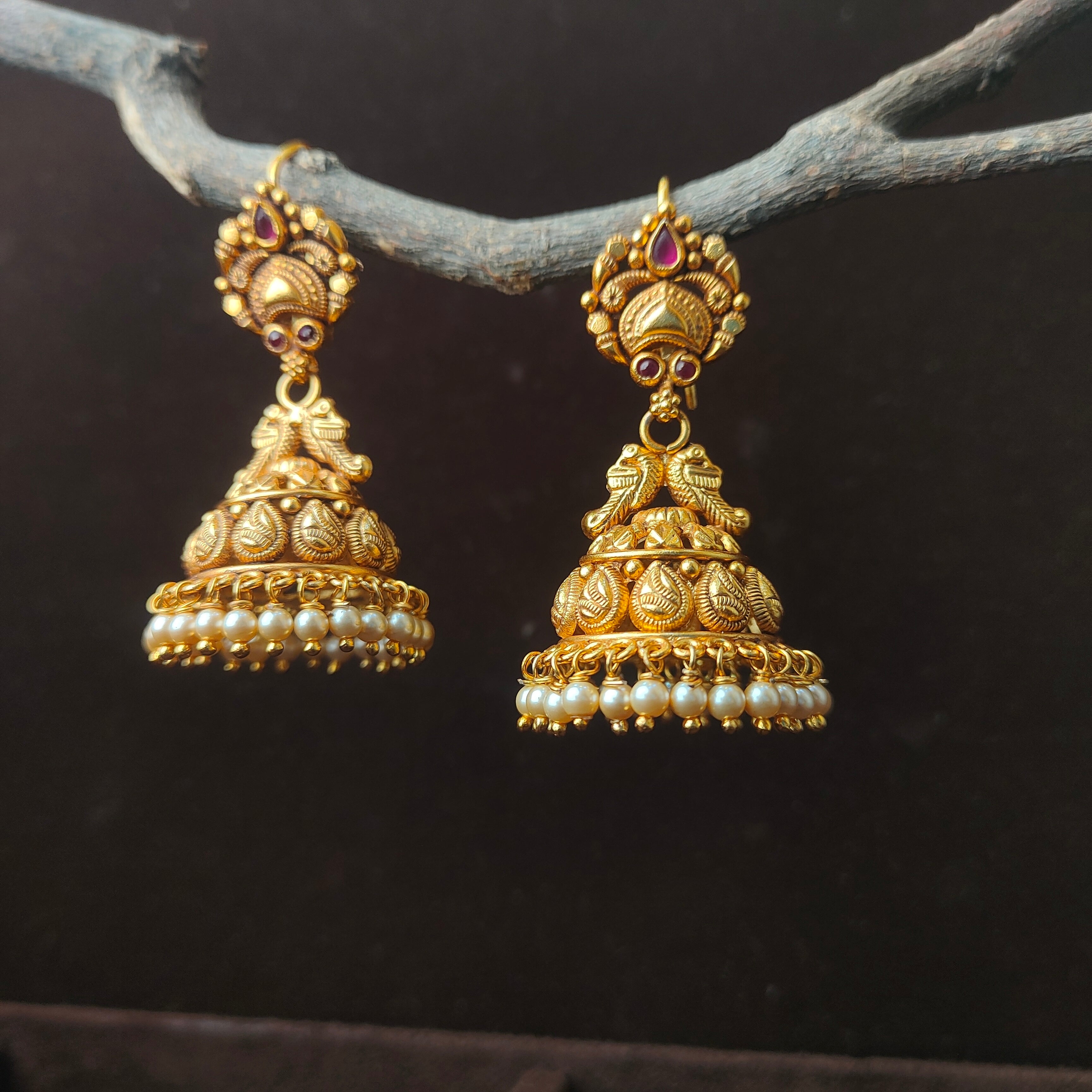 Parasu Silver Hook Jhumka - 0061